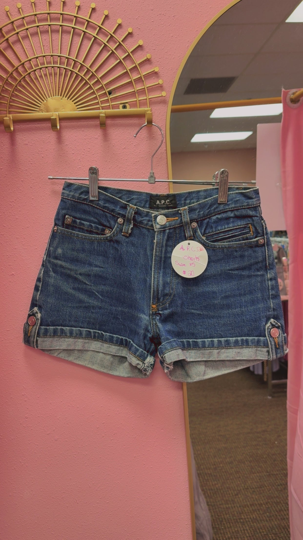 A.P.C rue madam Paris Shorts Size XS (24) *read description*
