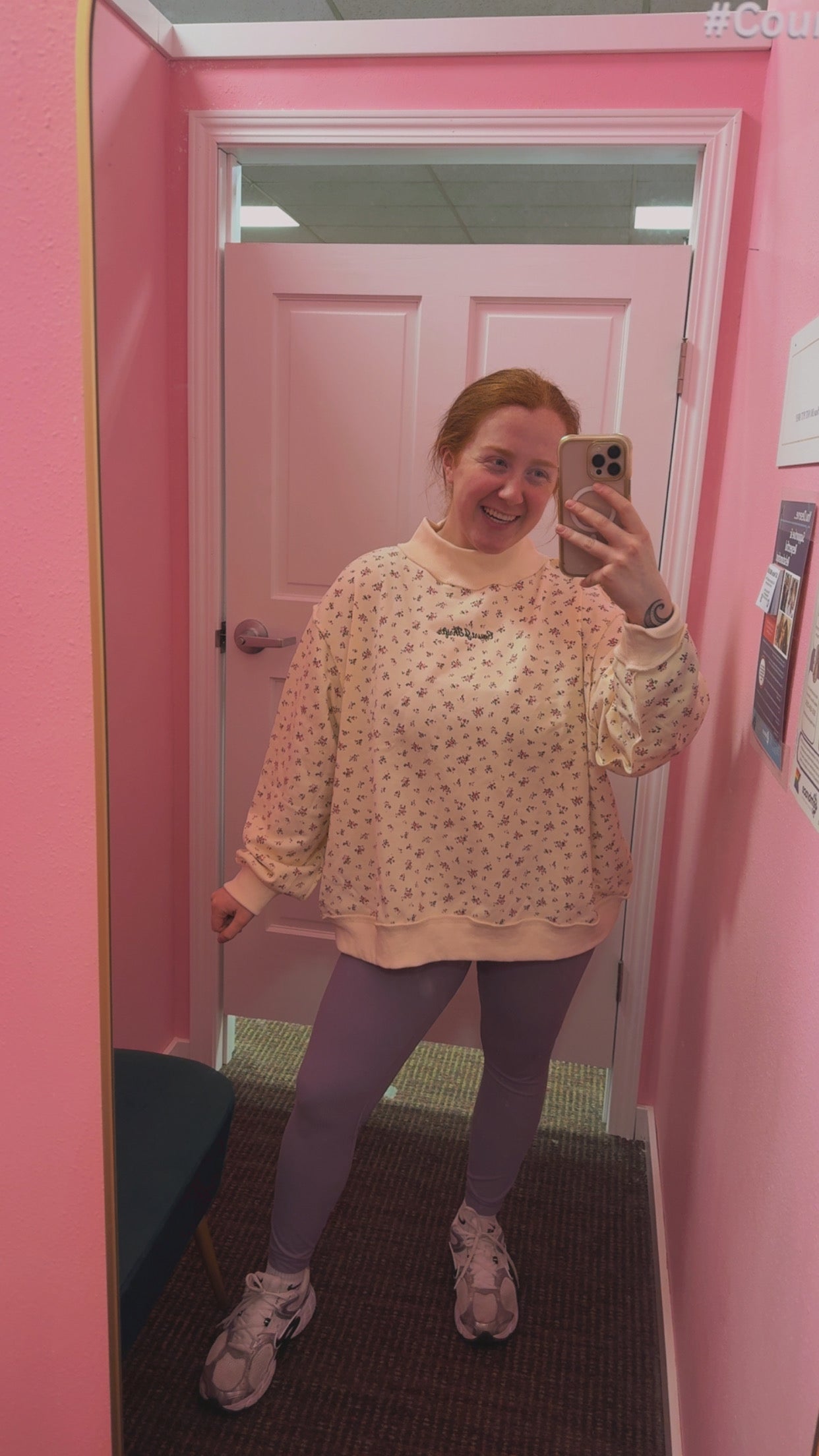 CourtJThrifts Bucketlist Floral Embroidered Mock Neck