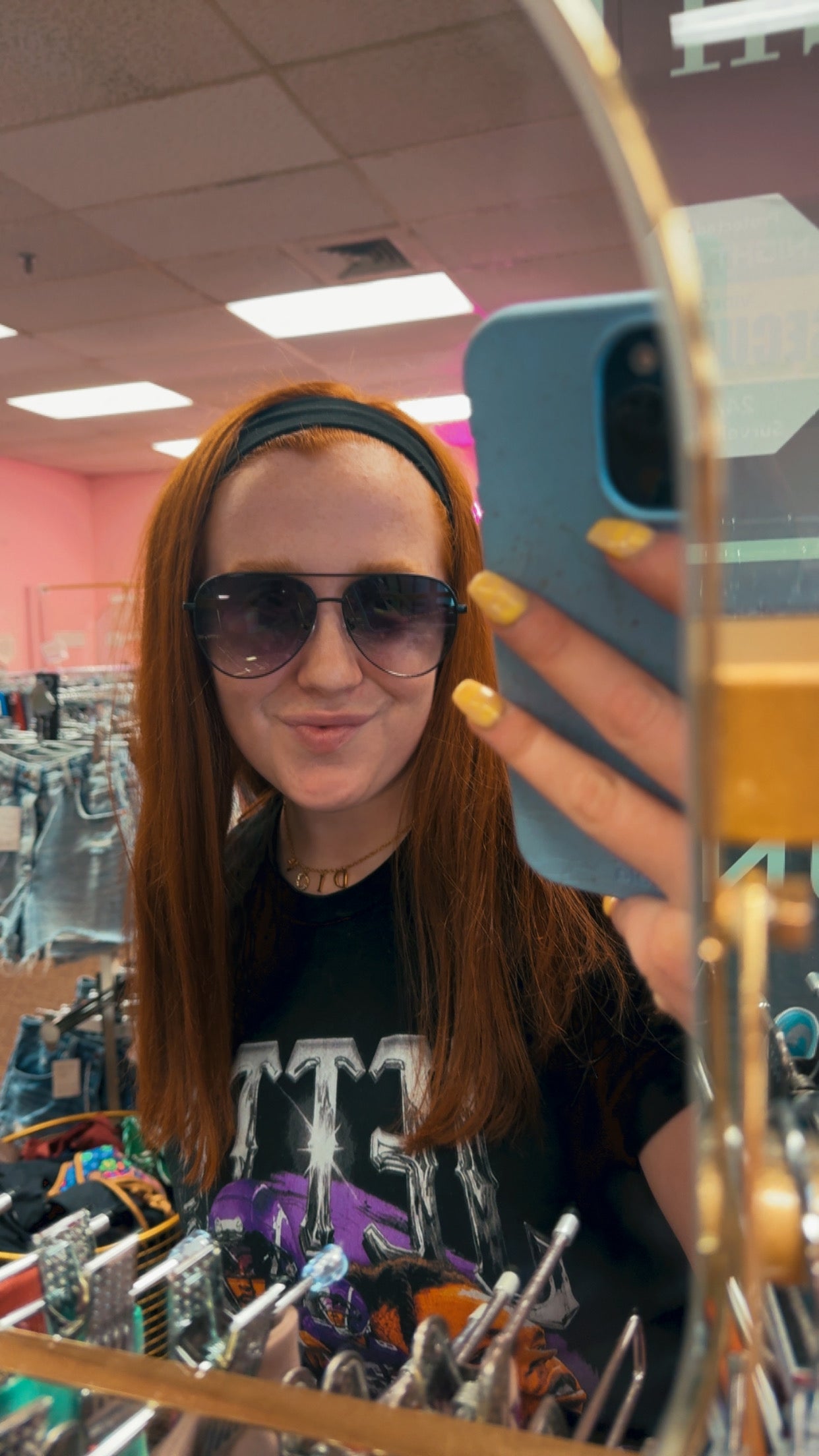 $8 SUNNIES- Black Large Aviator - LAST PAIR