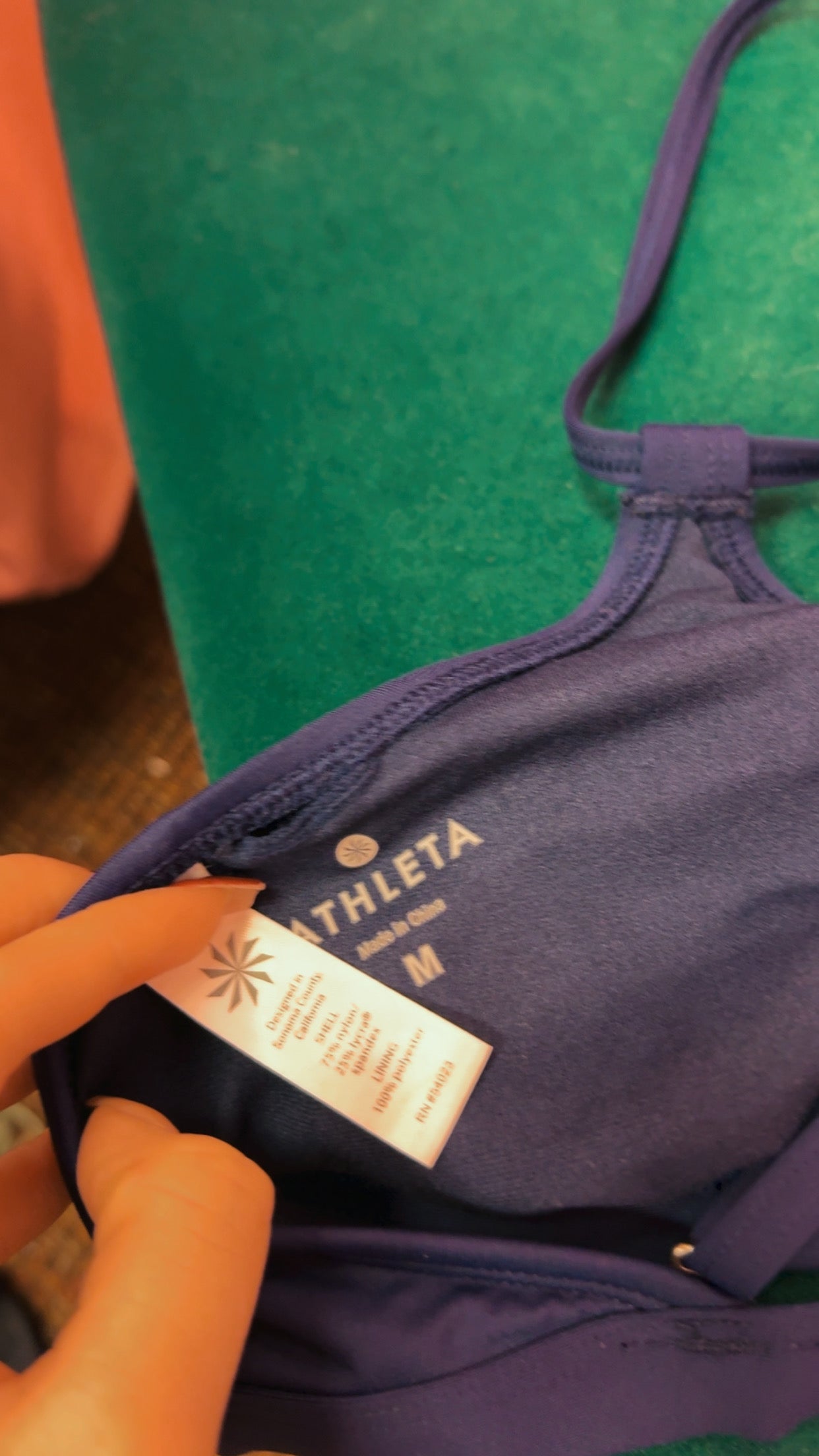 Athleta Swim Top Size Medium