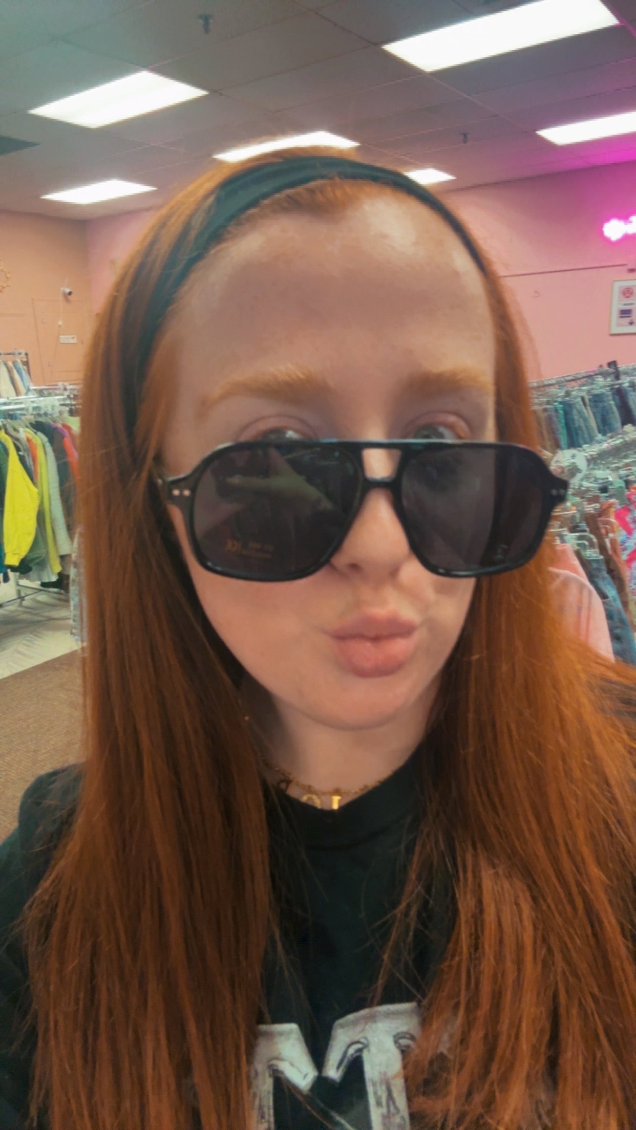 $8 SUNNIES/ Black Acetate Aviator
