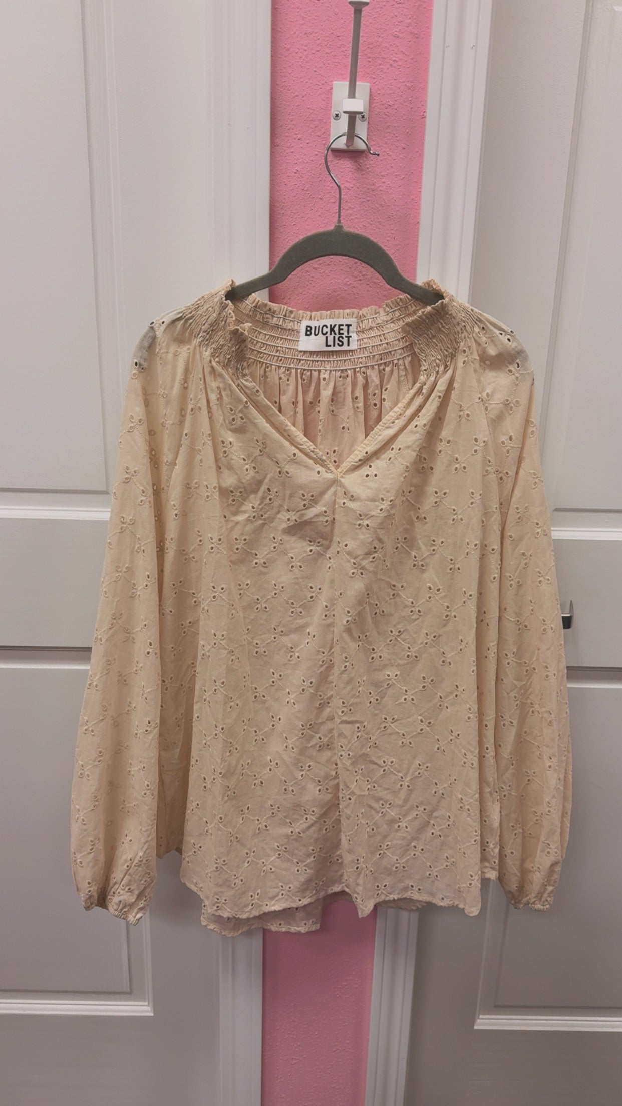 Bucketlist 100% Cotton Boho Top Size Large