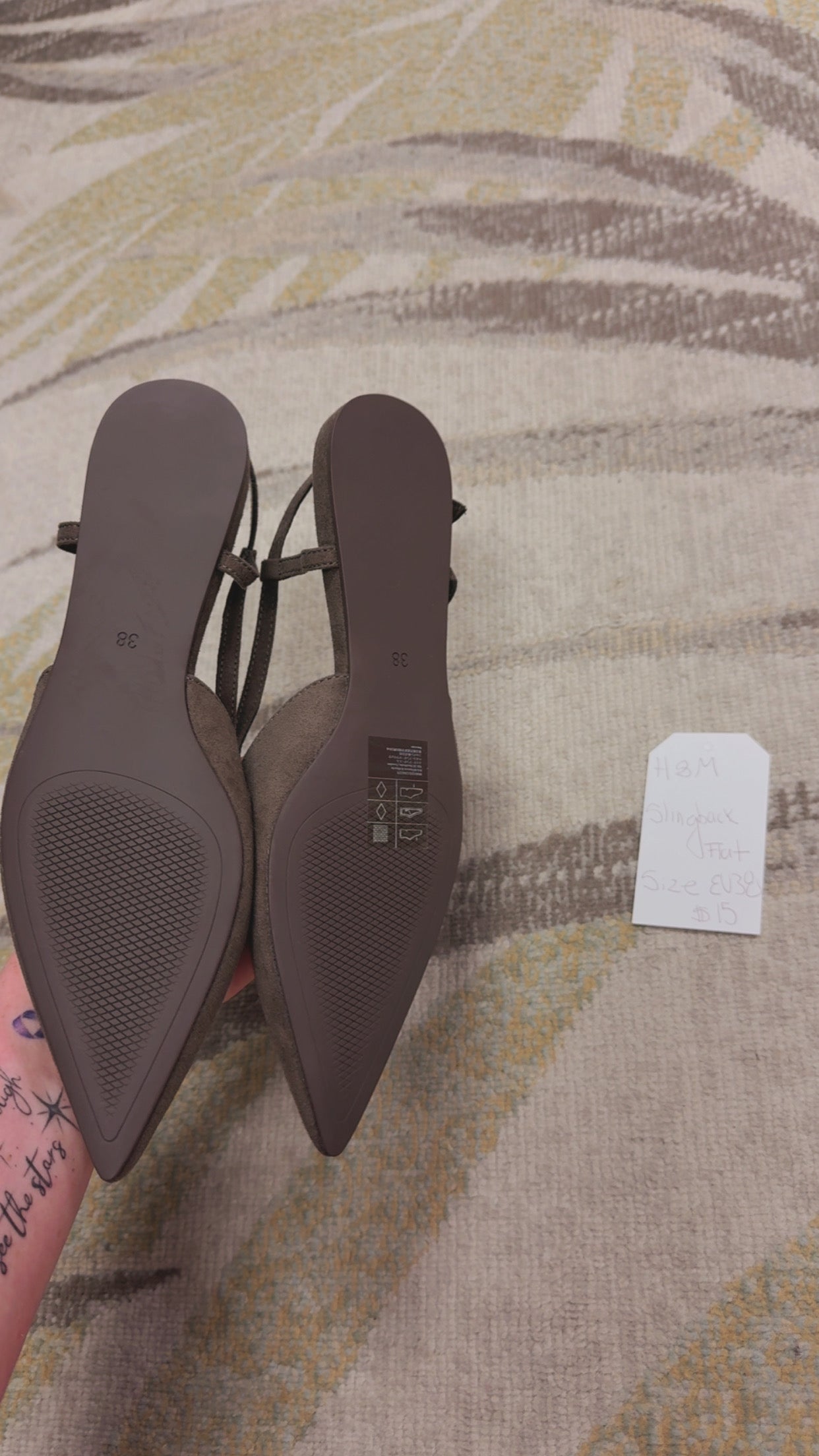 H&M NEW Slingback Flats Size EU38
