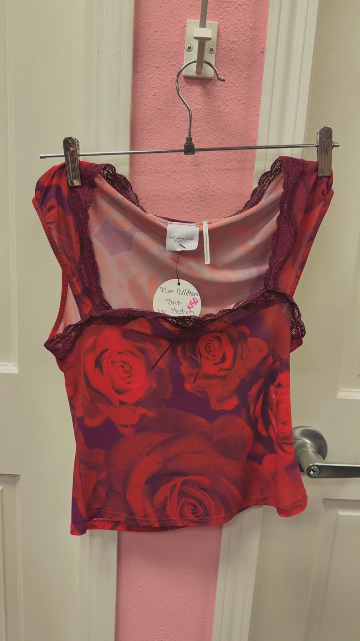 Urban Outfitters Rose Red Tank Top Size Medium
