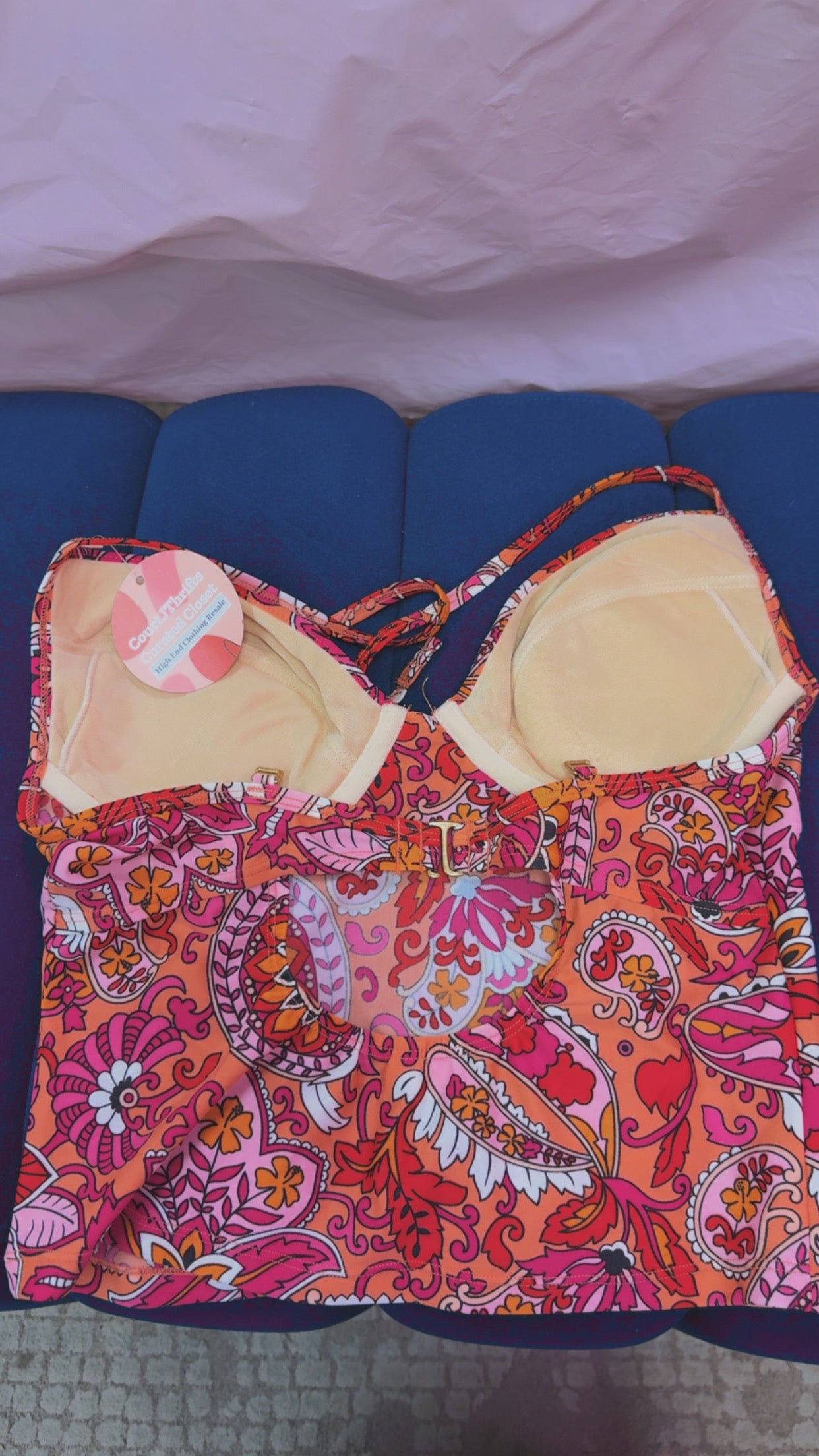 Vintage Victoria’s Secret Tankini Swim Top Size Medium