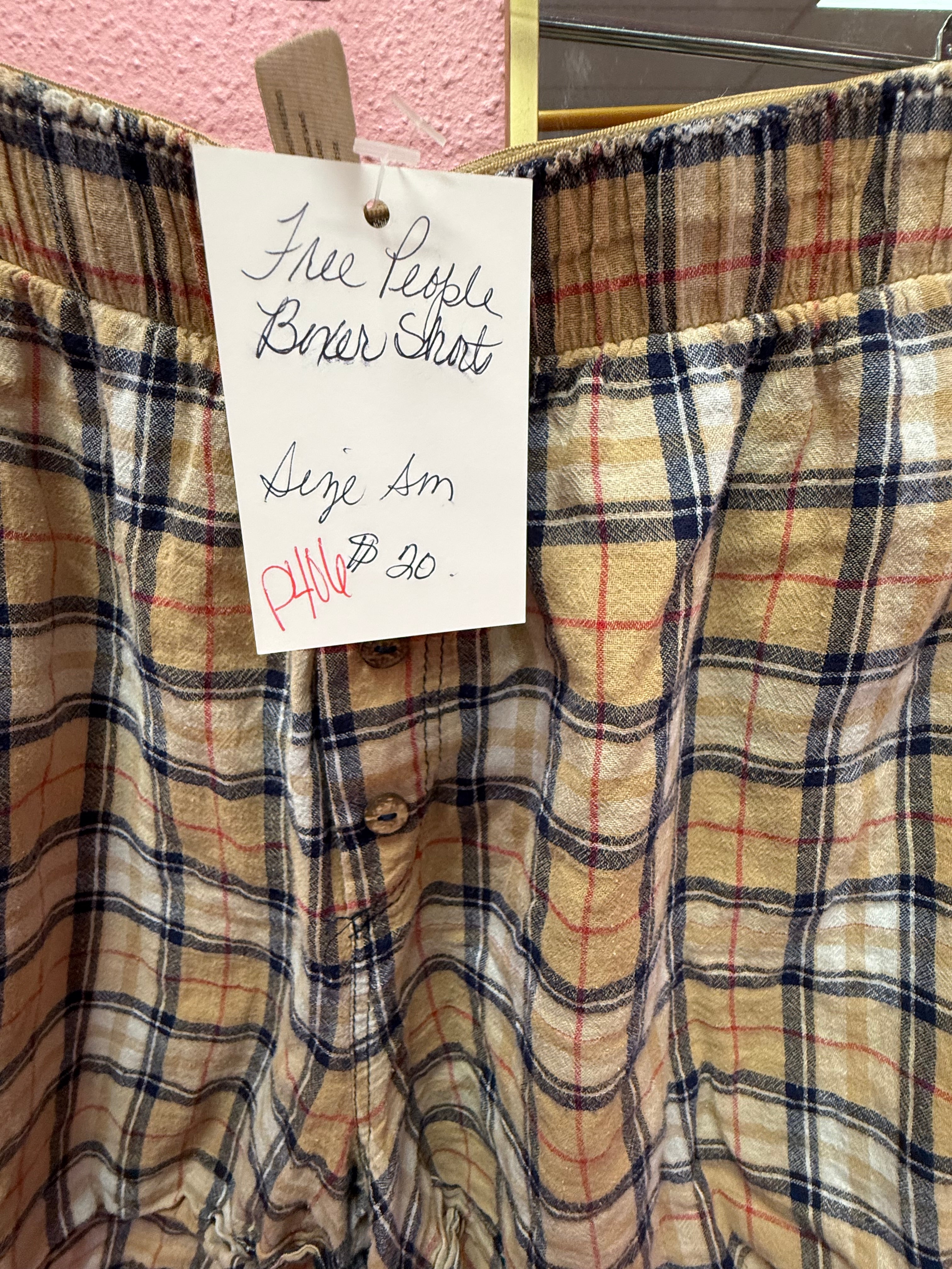 Free People Boxer Shorts Small