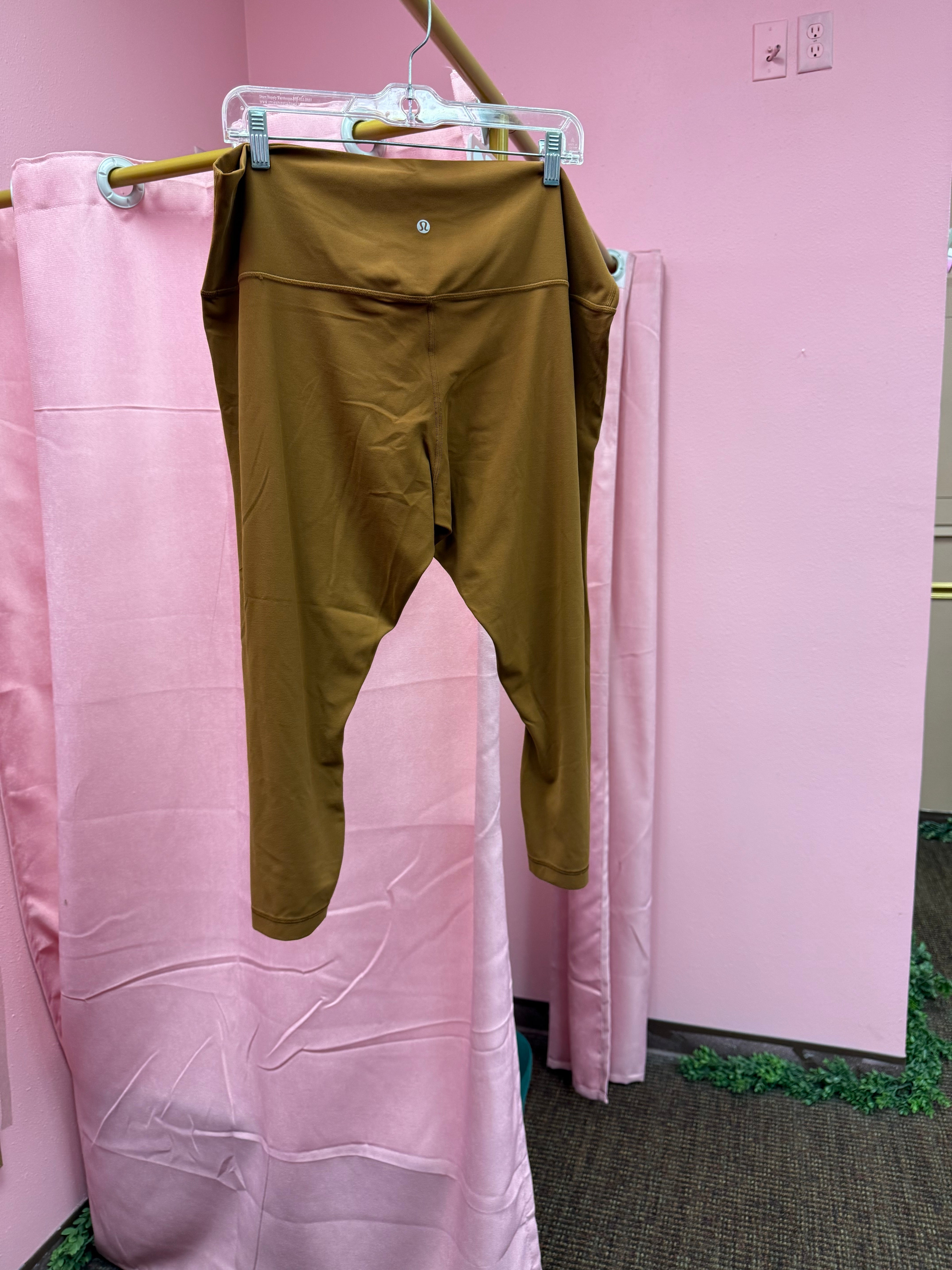 Lululemon Align High Rise Crop Copper Brown Size 20