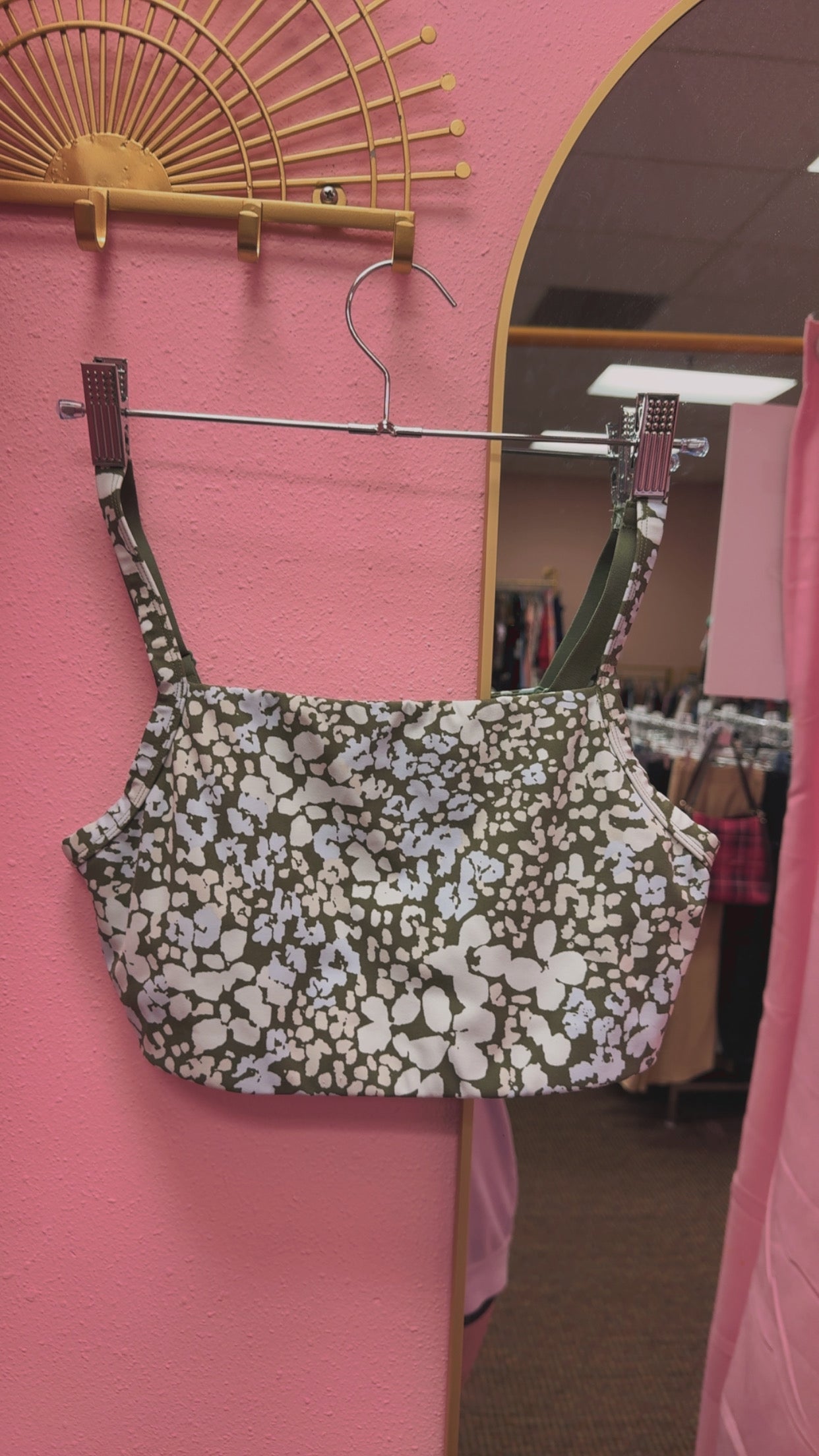 Aerie OFFLINE Floral Sports Bra Size Medium