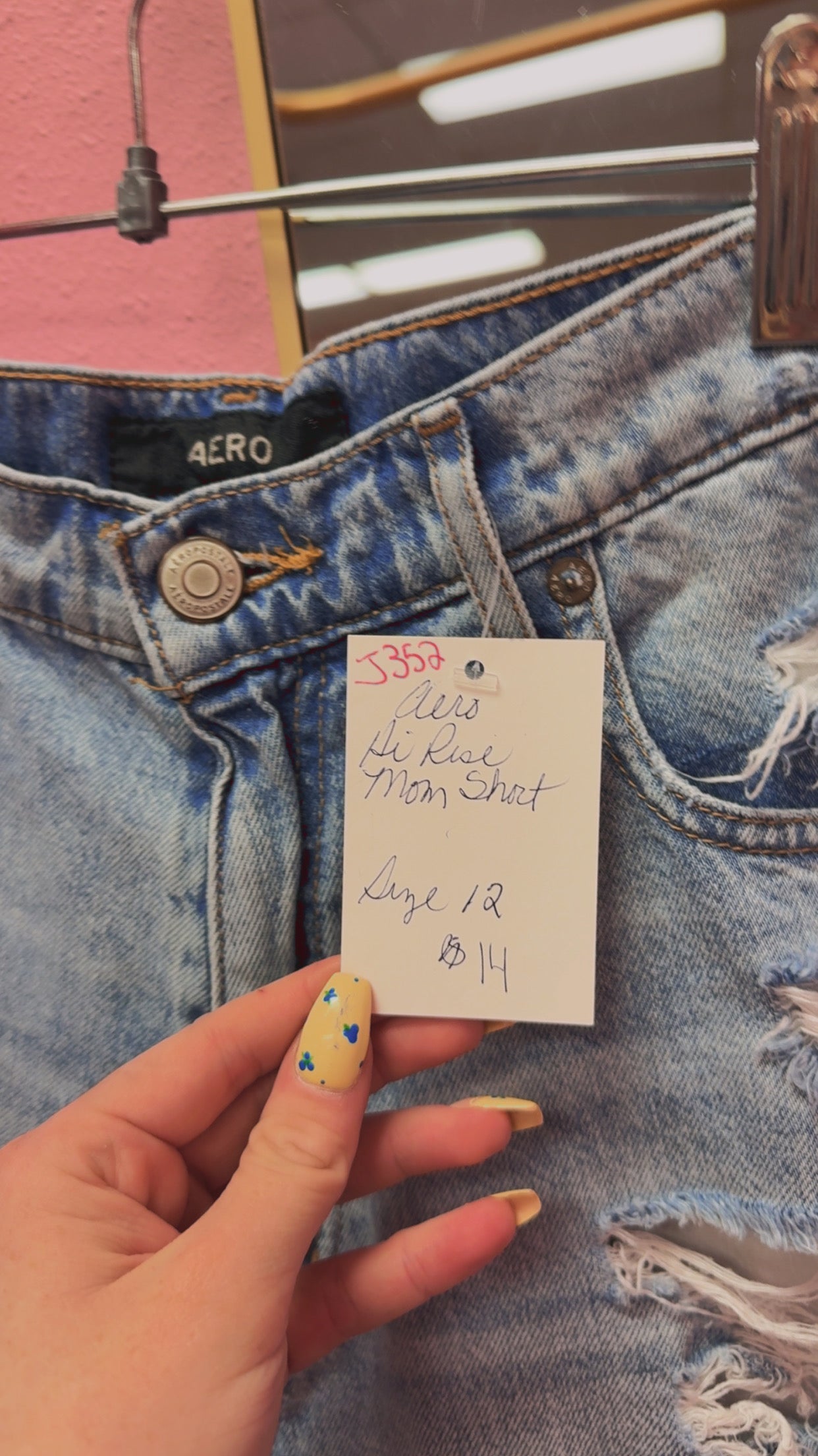 Aeropostale Distressed Mom Shorts Size 12