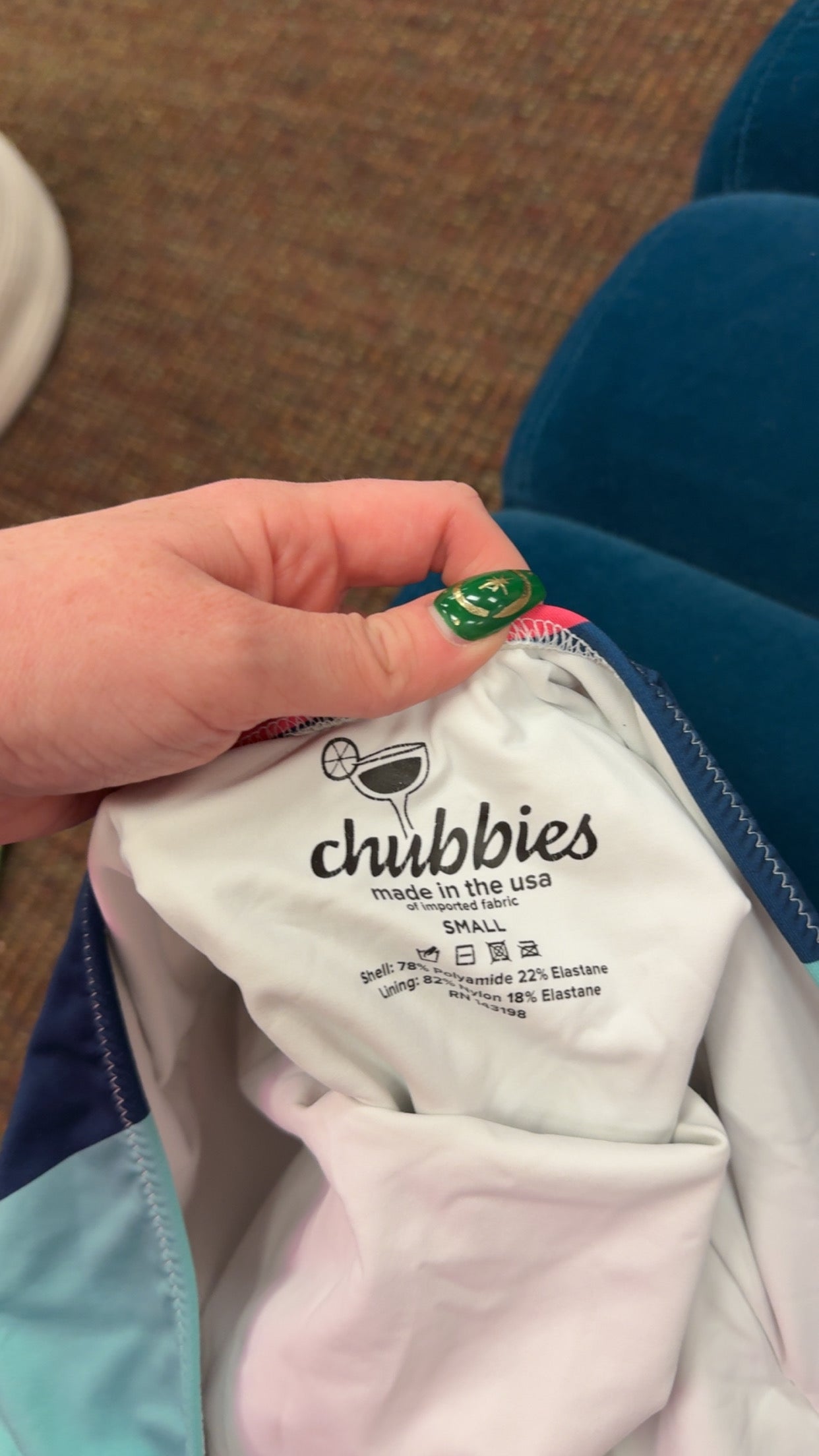 Chubbies One Piece Swimsuit Size Small