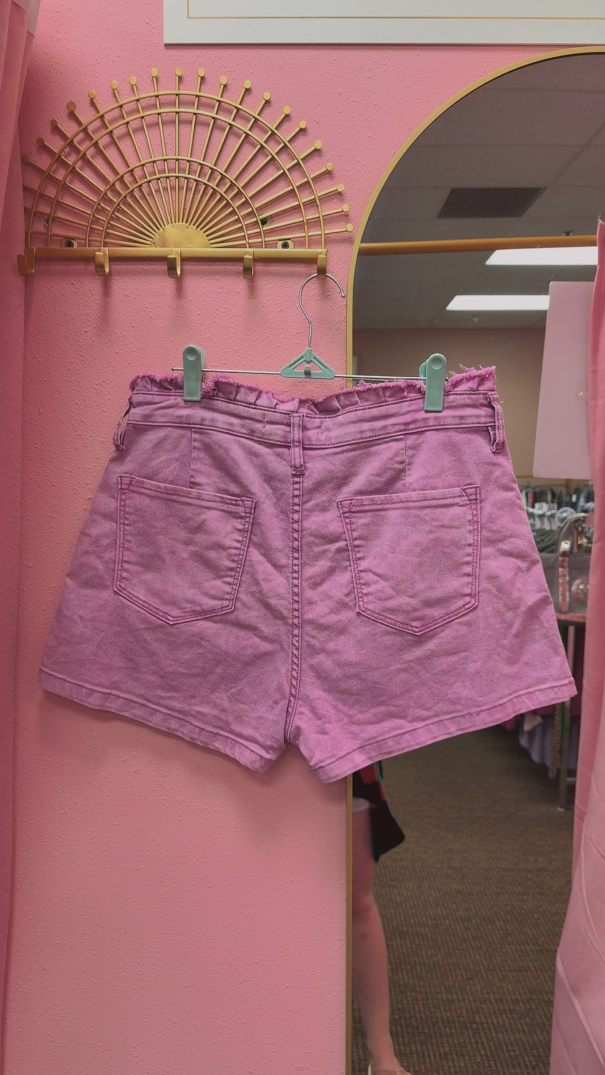 Kancan High Rise Purple Shorts Size 30