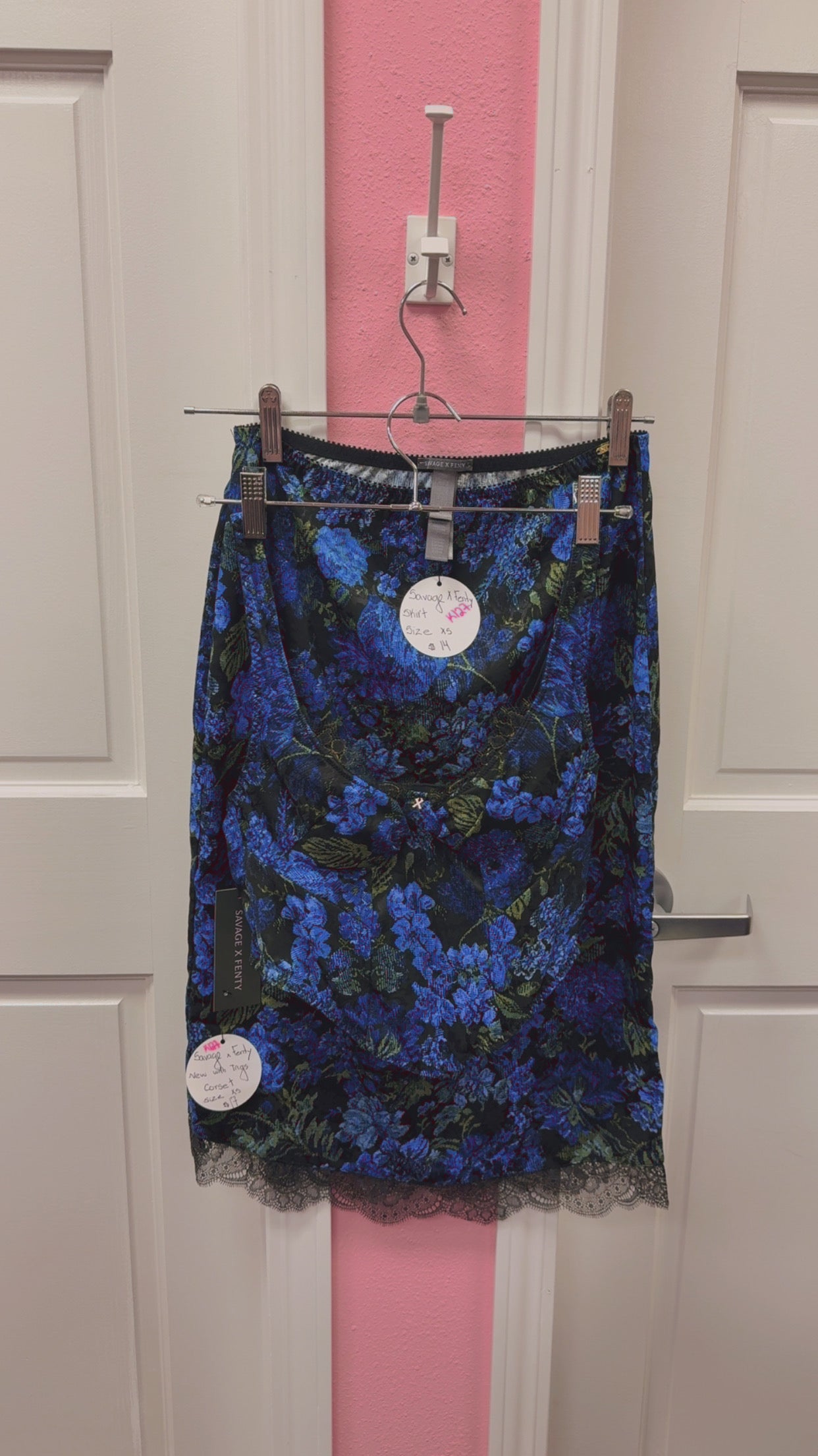 Savage X Fenty NWT Corset + Slip Skirt SET Size XS