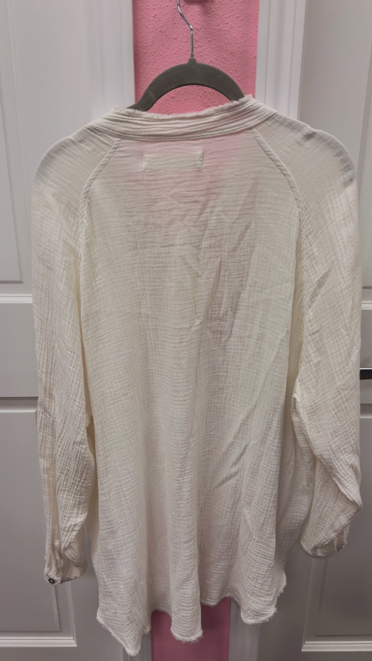 Free People “We The Free” Boho Flowy Linen Style Top Size XS