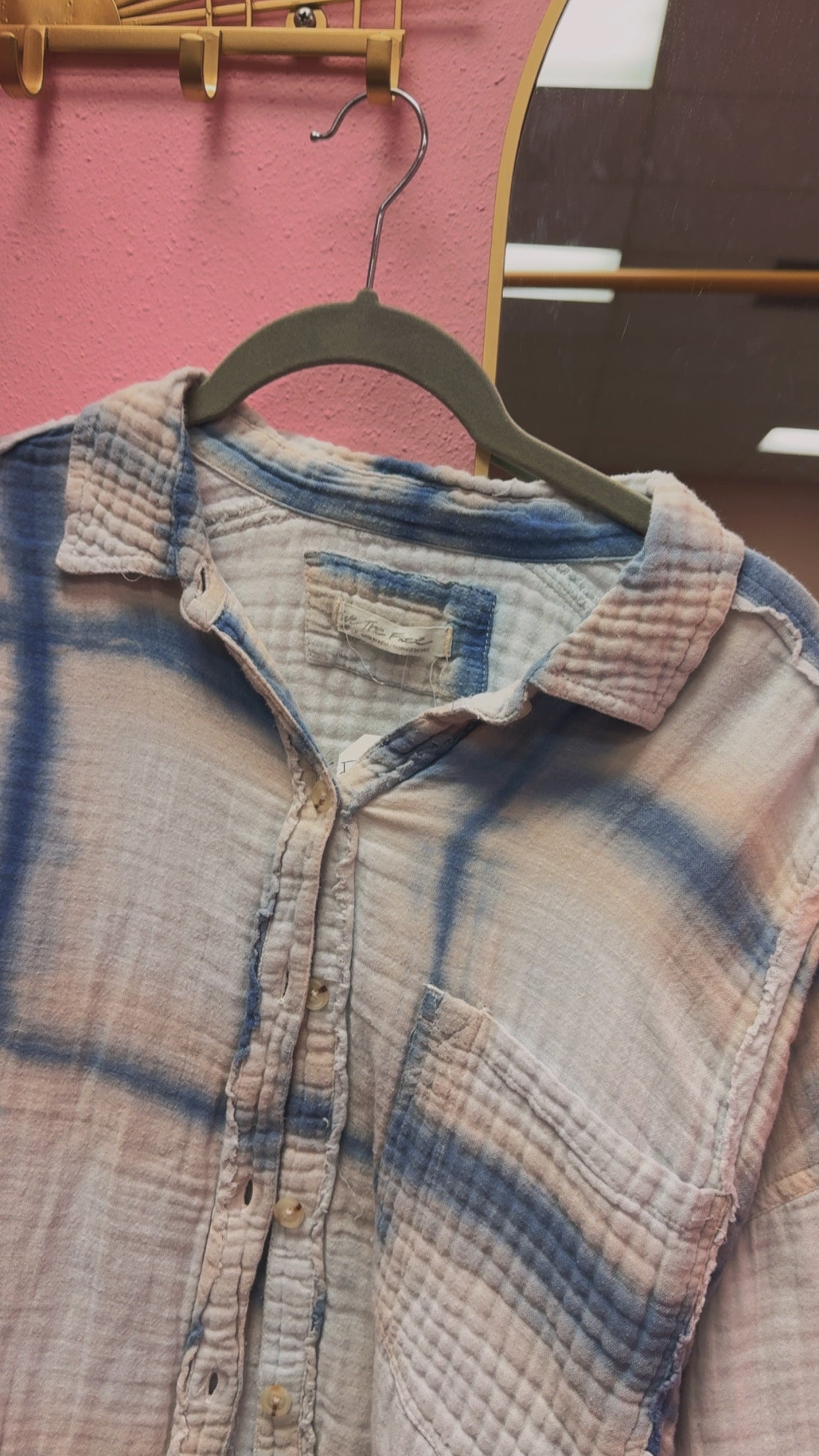 Free People Button Up Size Medium