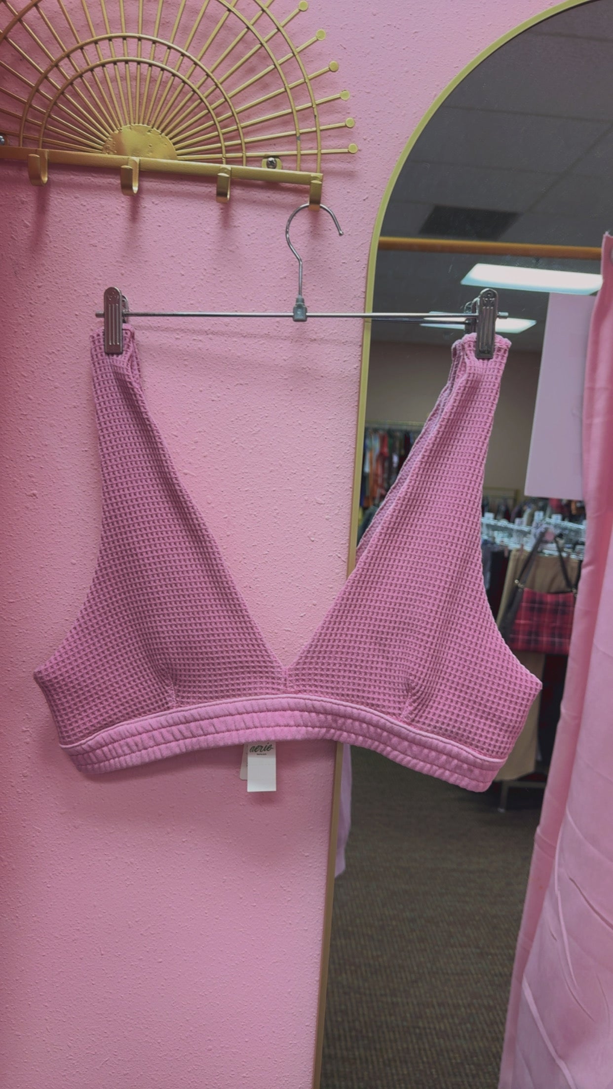 Aerie NWT Waffle Knit Bra Top Size XL