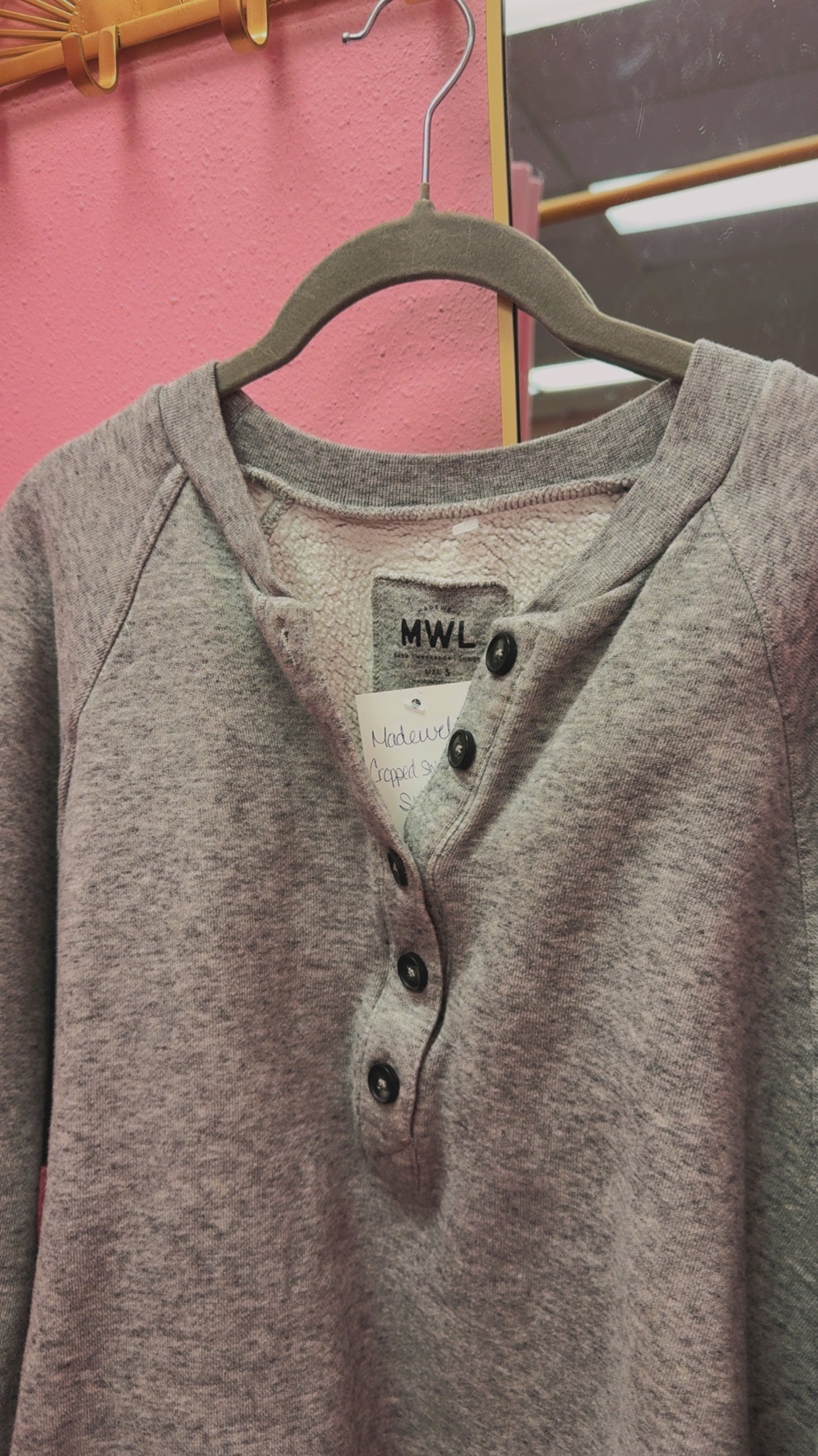 Madewell MWL Sweatshirt Size Small