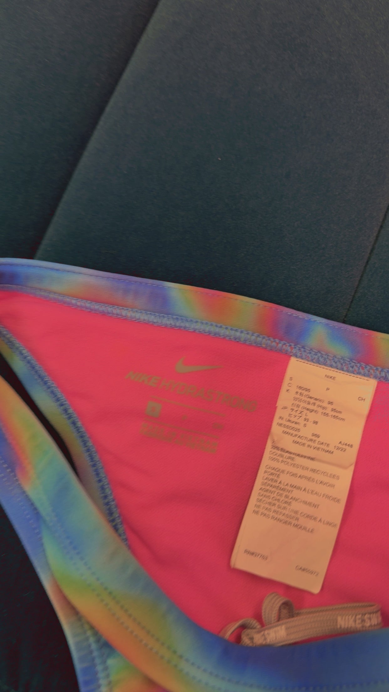 Nike Hydrastrong Swim Top Size Small