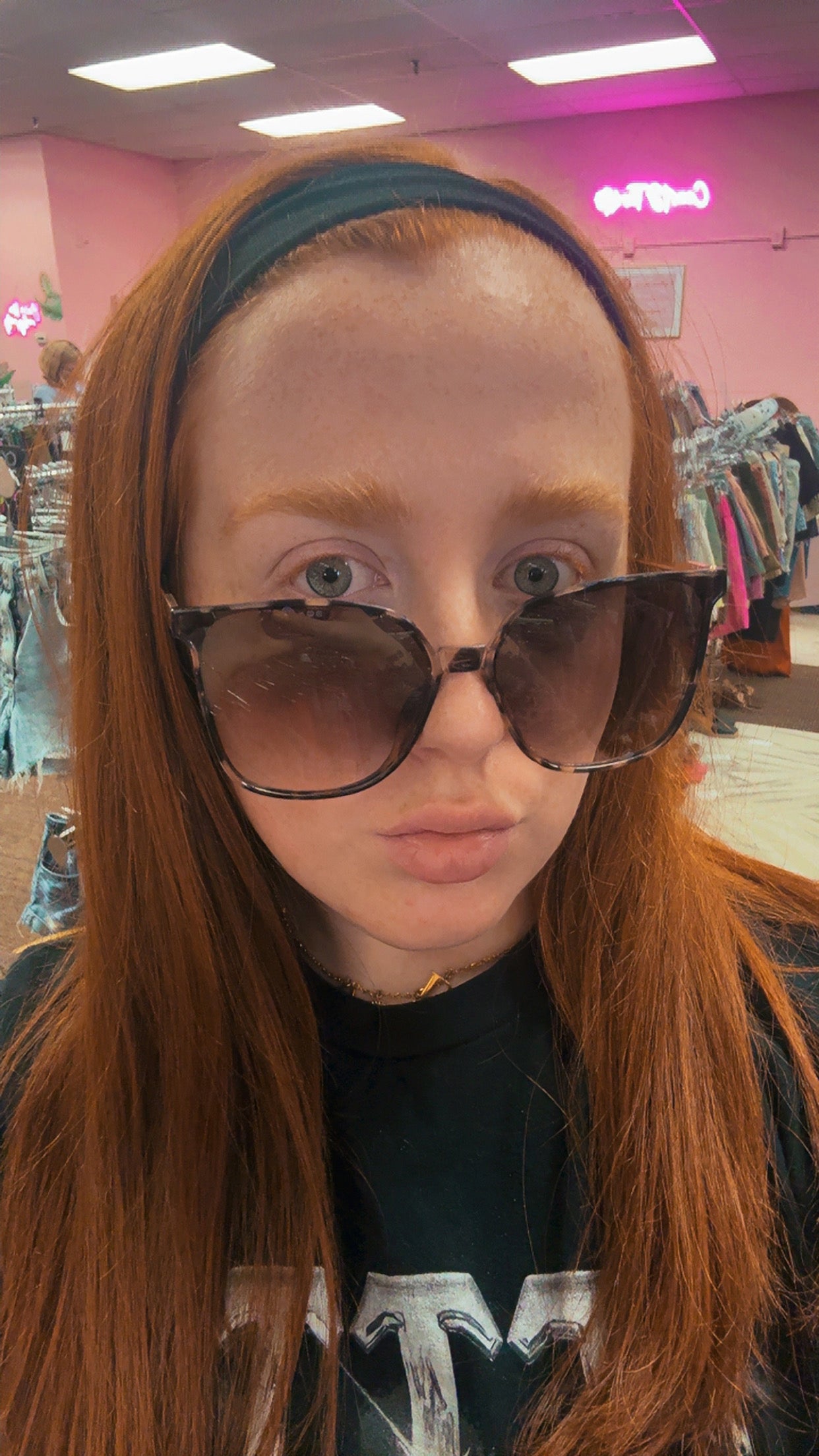 $8 SUNNIES - Gray Oversized Tortoise