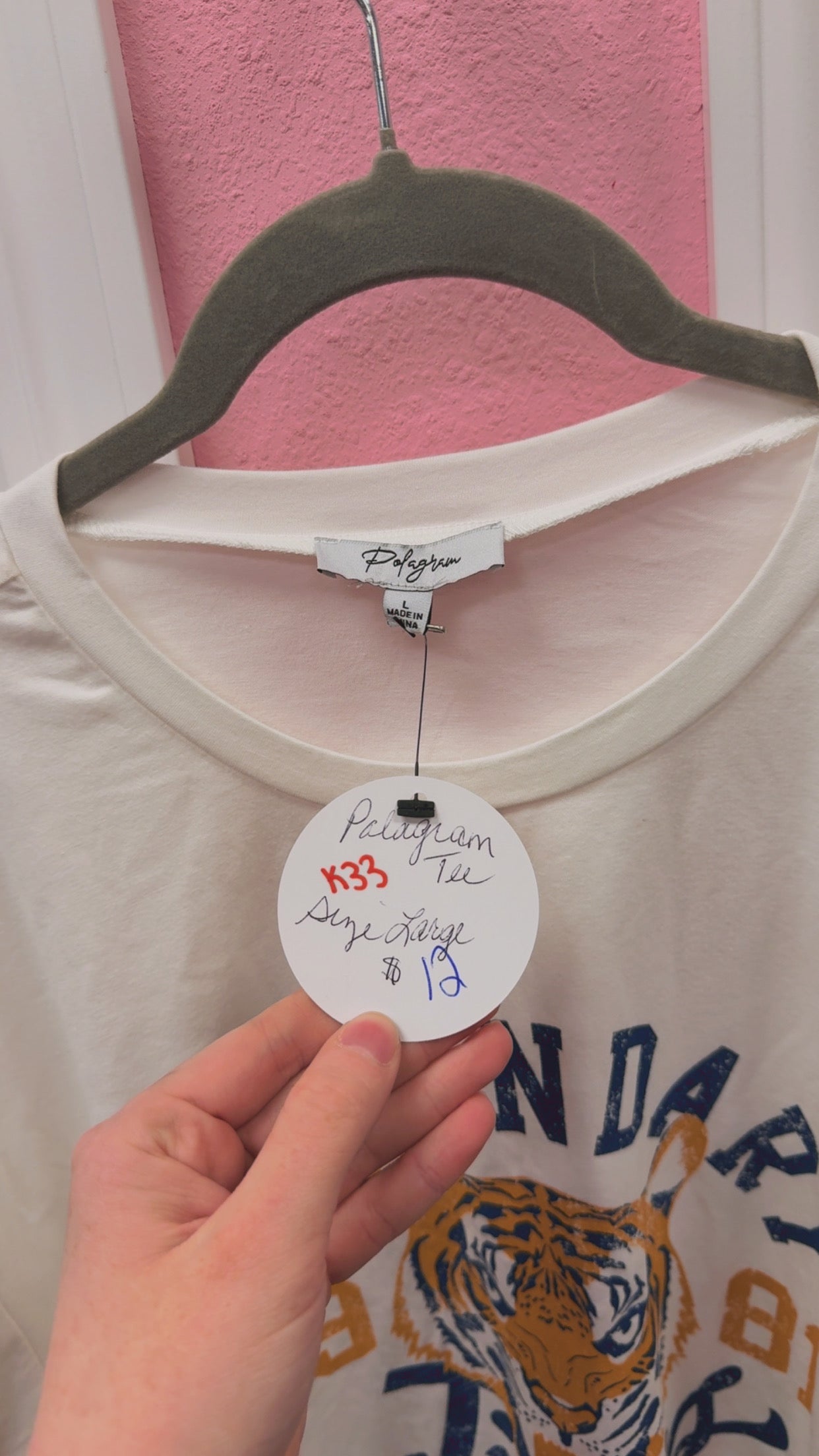 Polagram Graphic Tee Size Large