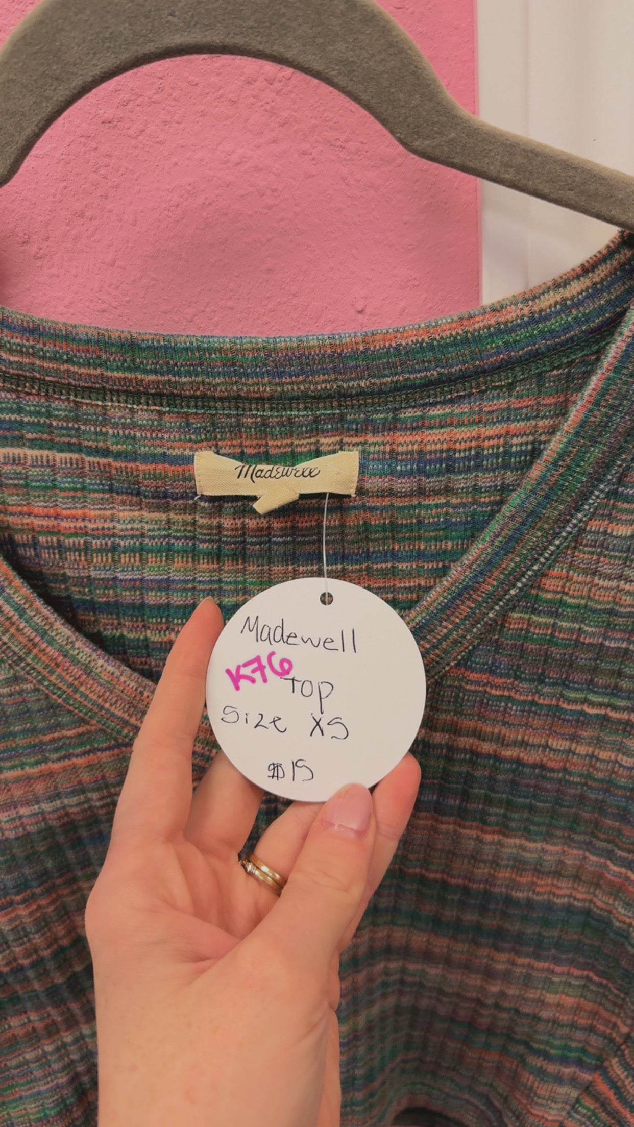 Madewell Cropped Tee Size XS