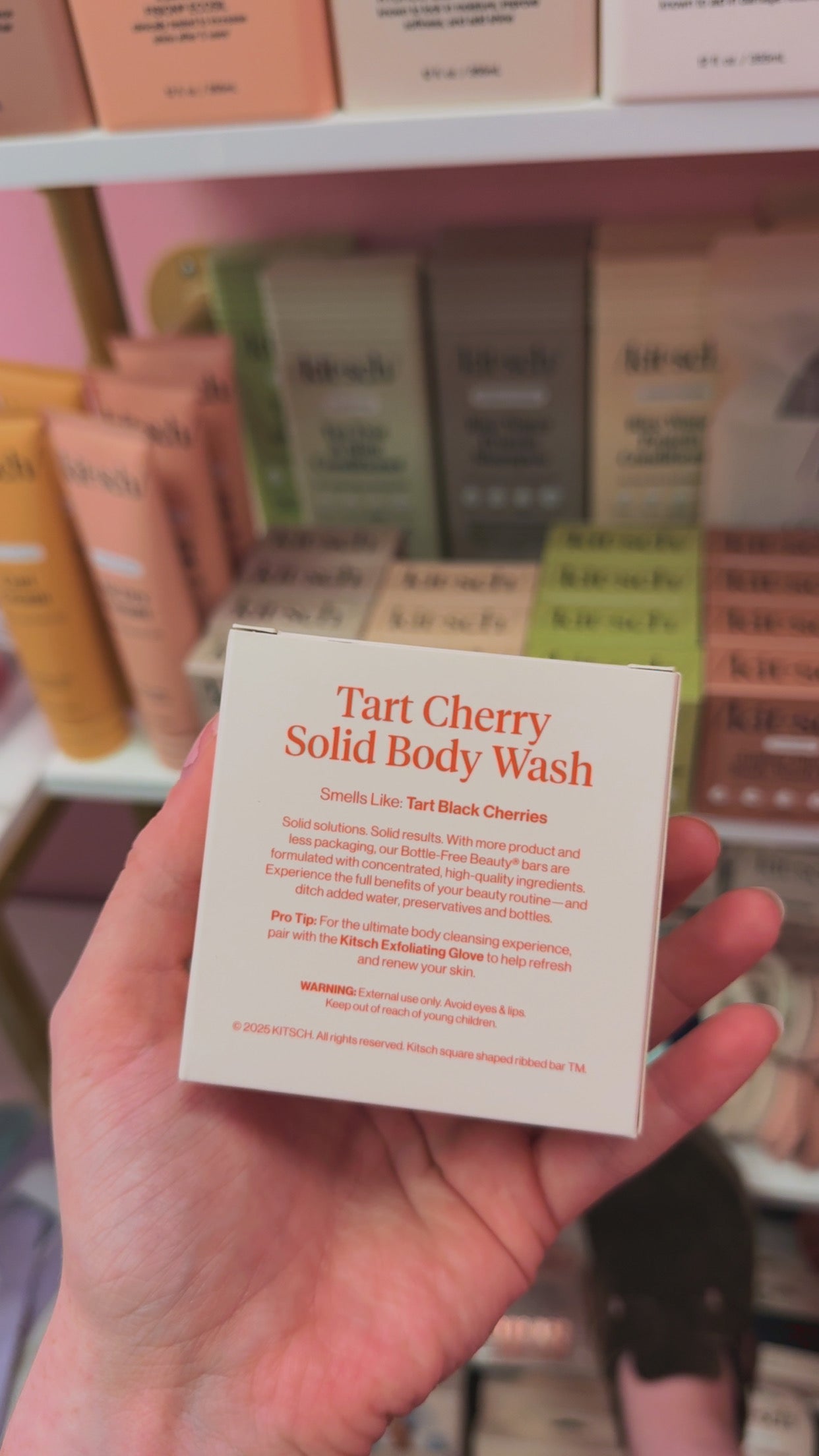 Kit•sch Tart Cherry Cleansing Solid Body Wash