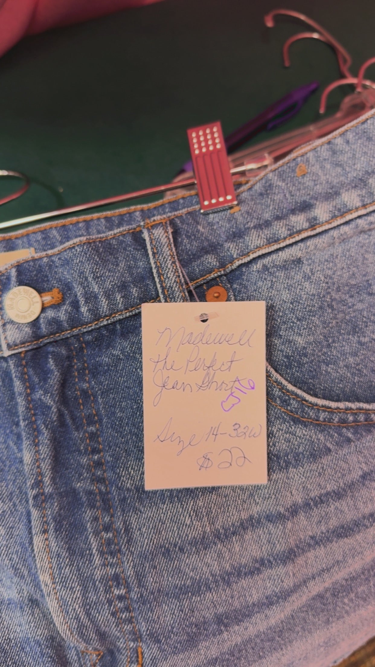 Madewell The Perfect Jean Shorts Size 14/32