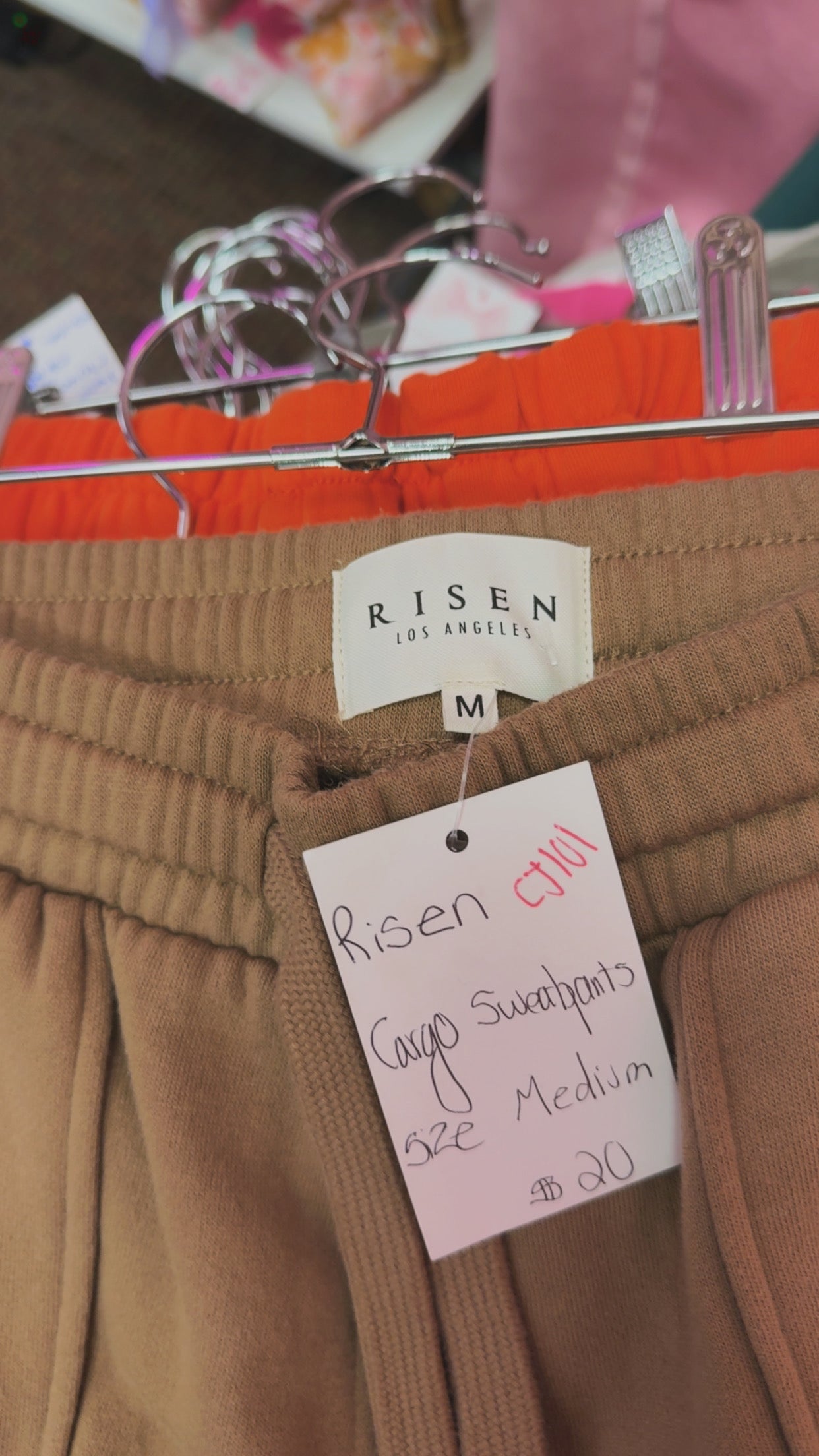 Risen Cargo Sweatpants Size Medium