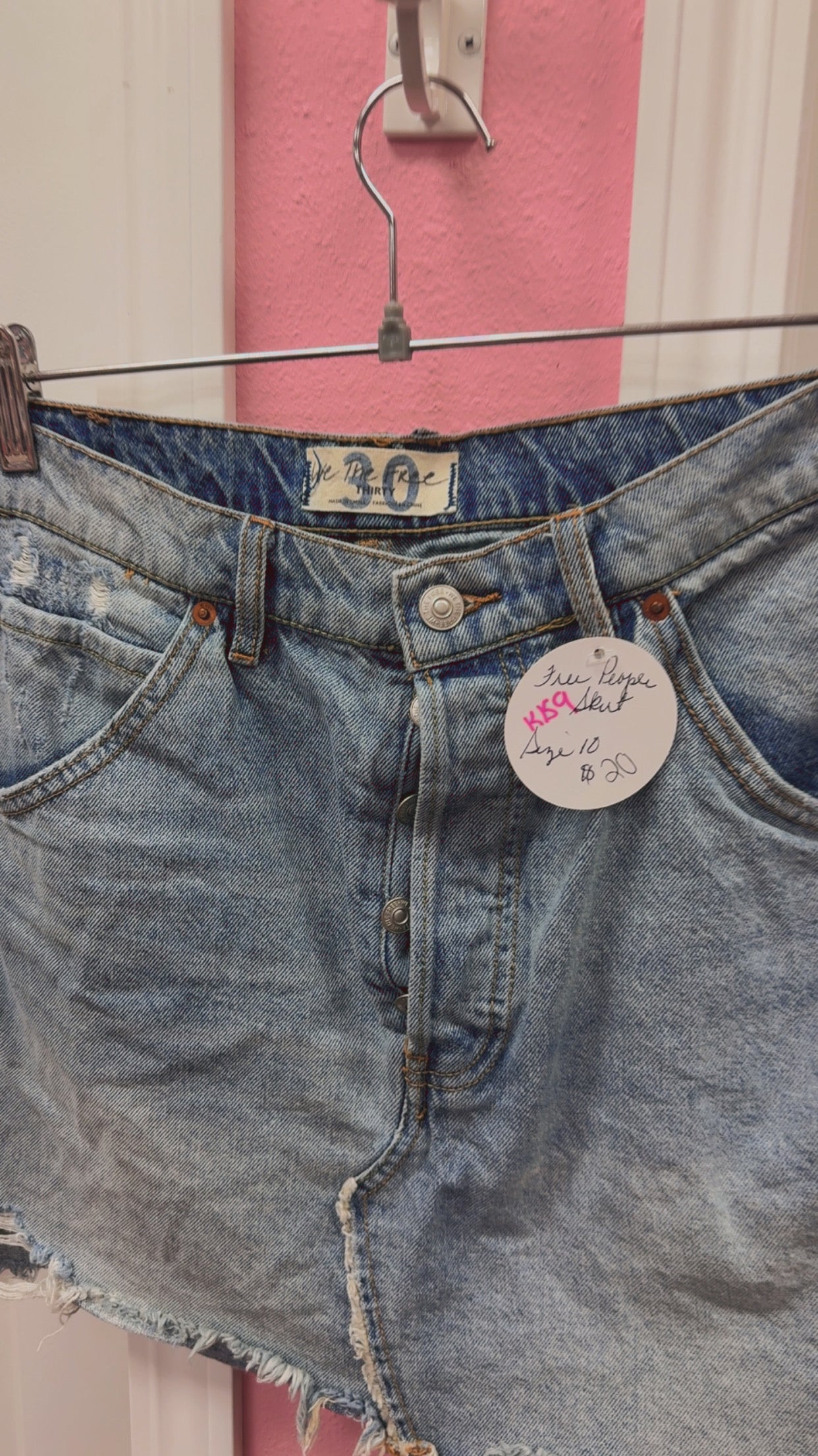 Free People ‘We The Free’ Denim Skirt Size 30