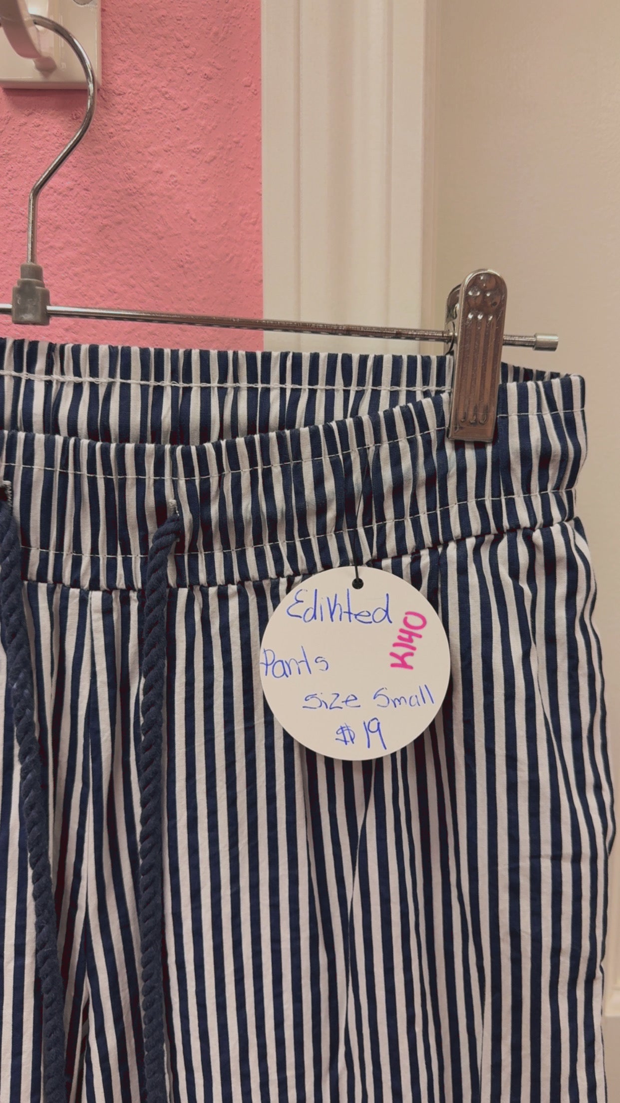 Edikted Stripe Pants Size Small