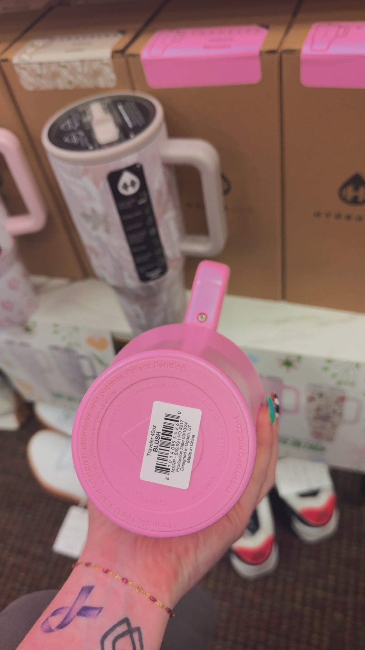 HydroJug 40oz Tumblr- Blush