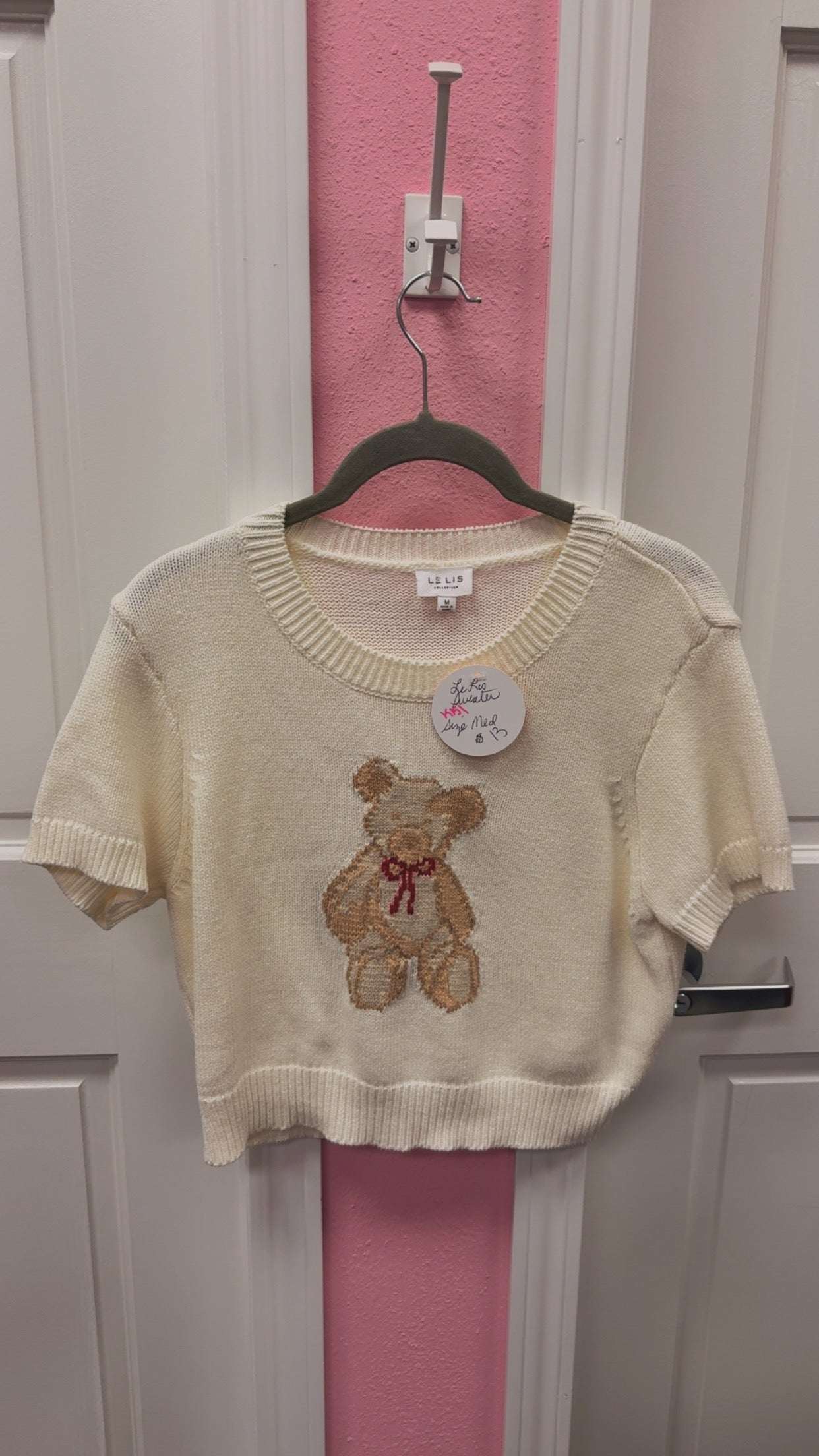 Le Lis Teddy Bear Top Size Medium