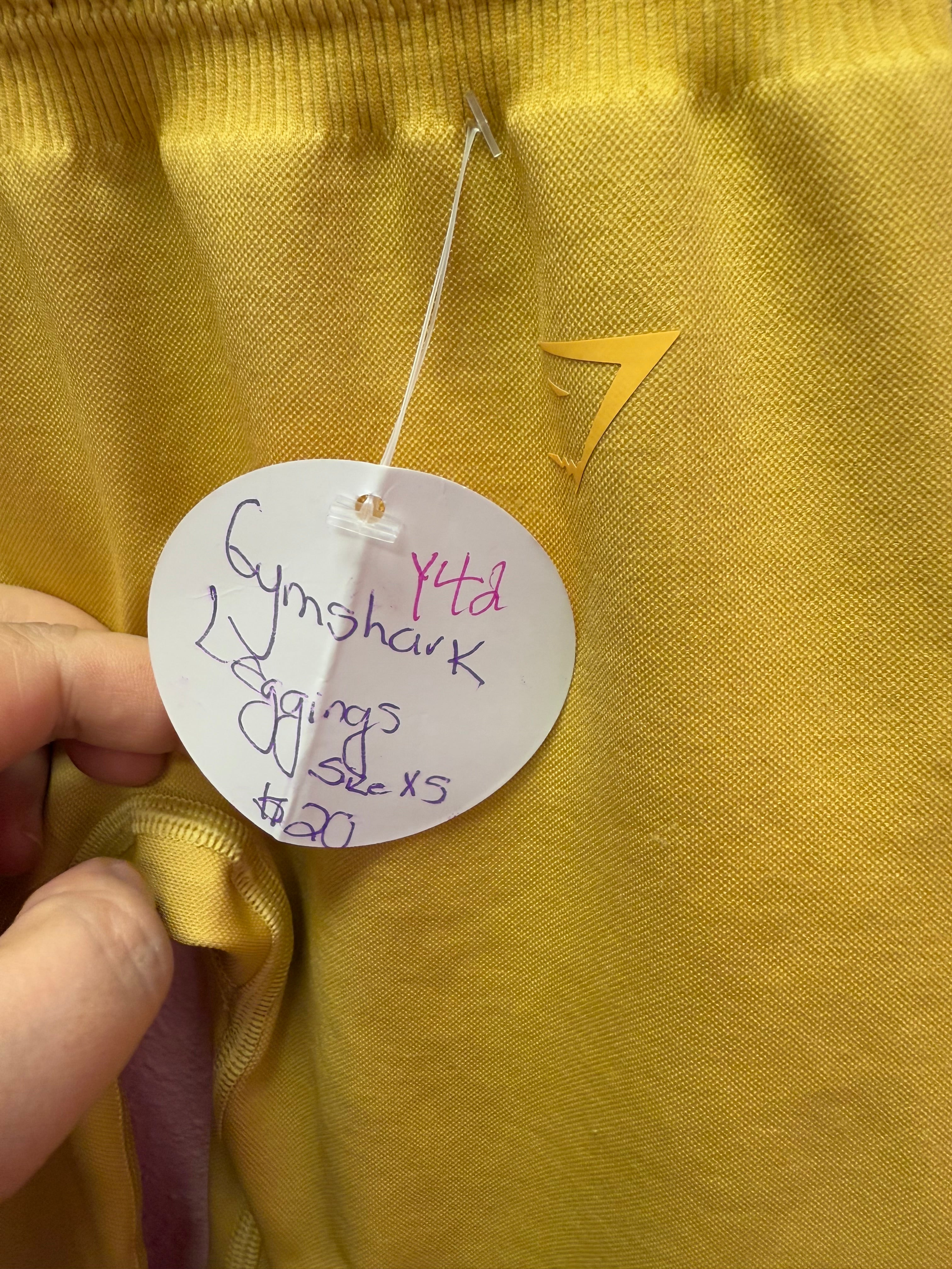 Gymshark Yellow Seamless Tight Size XS