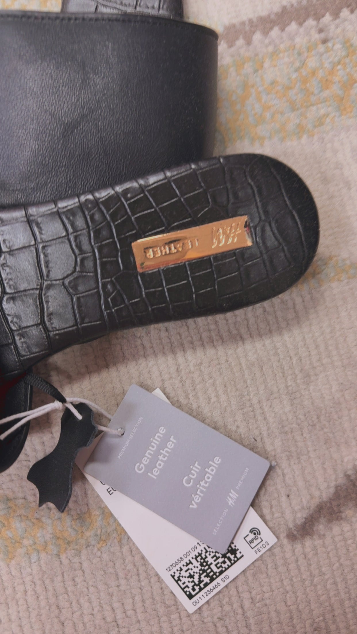 H&M NEW WITH TAGS Genuine Leather Sandals Size EU38