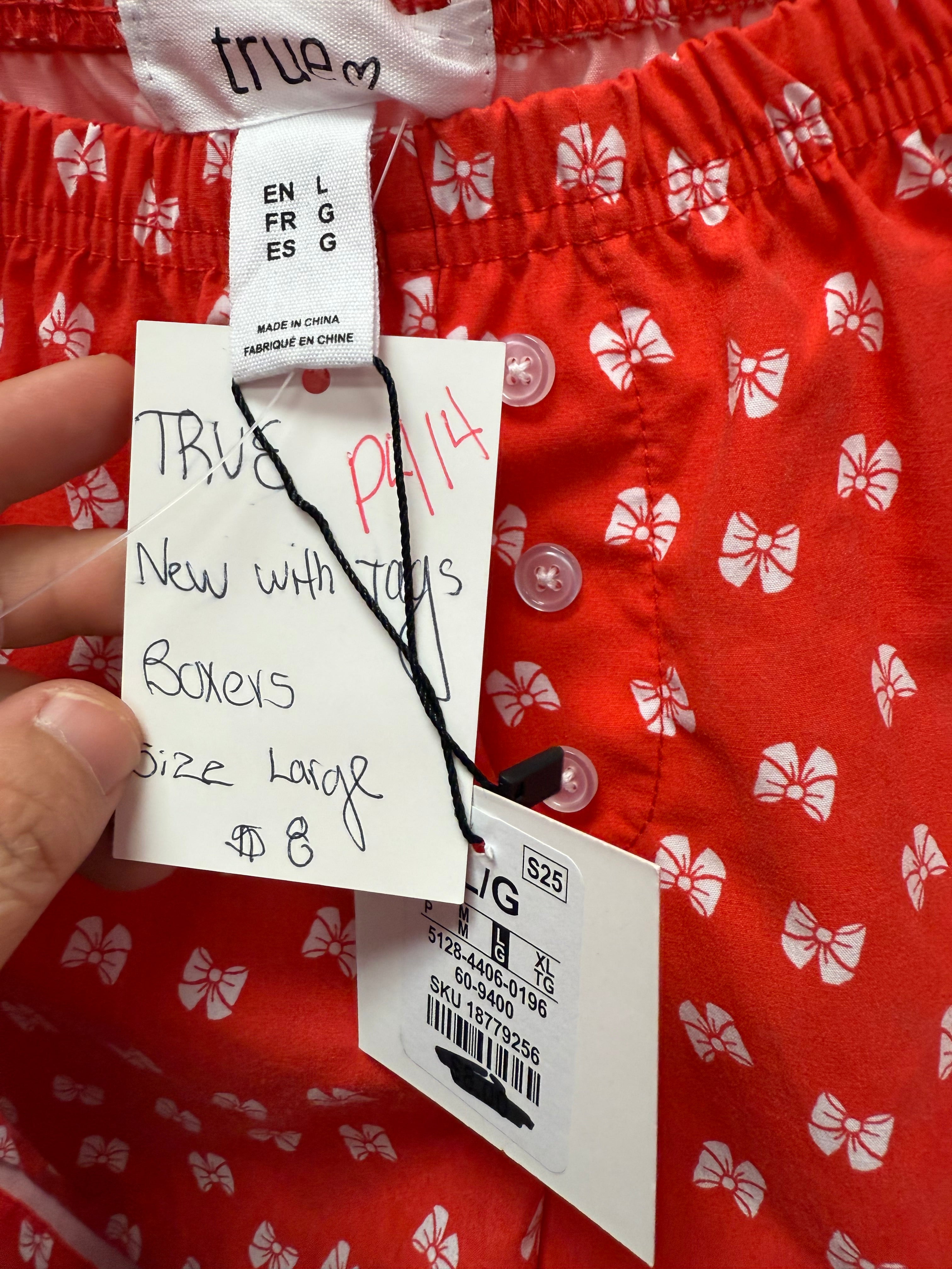 True Boxers Large NWT