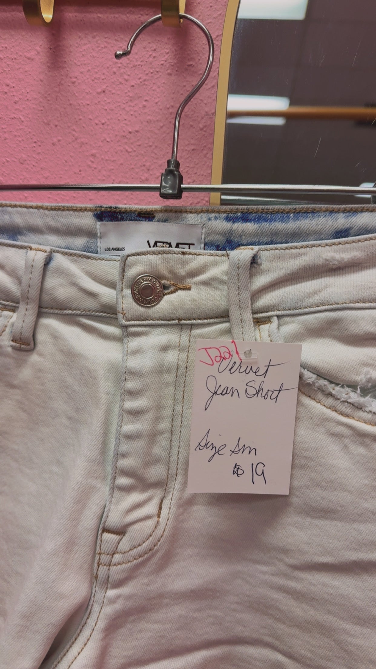 Vervet Hi-Rise Denim Shorts Size Small