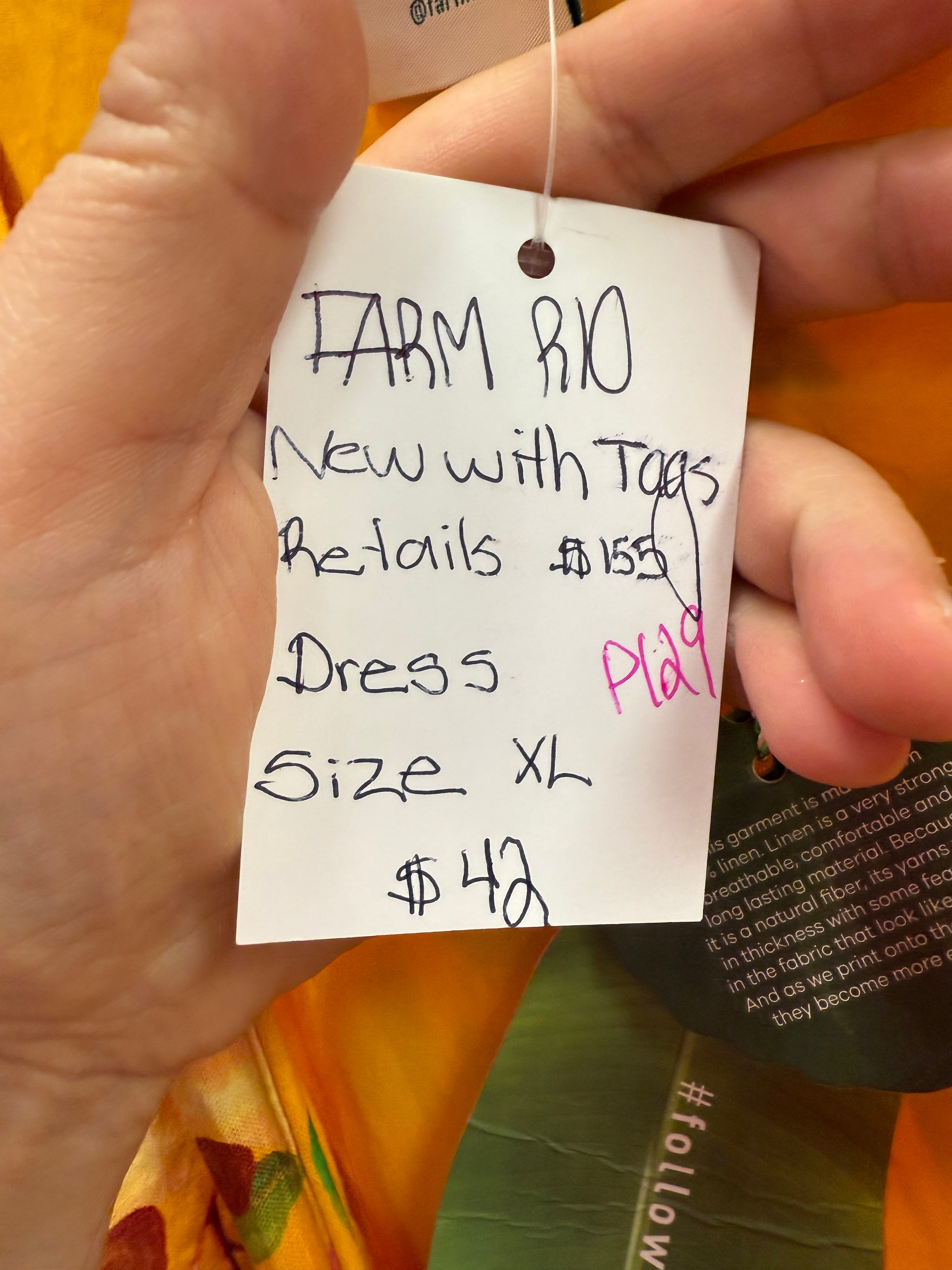 Farm Rio Dress XL New With Tags