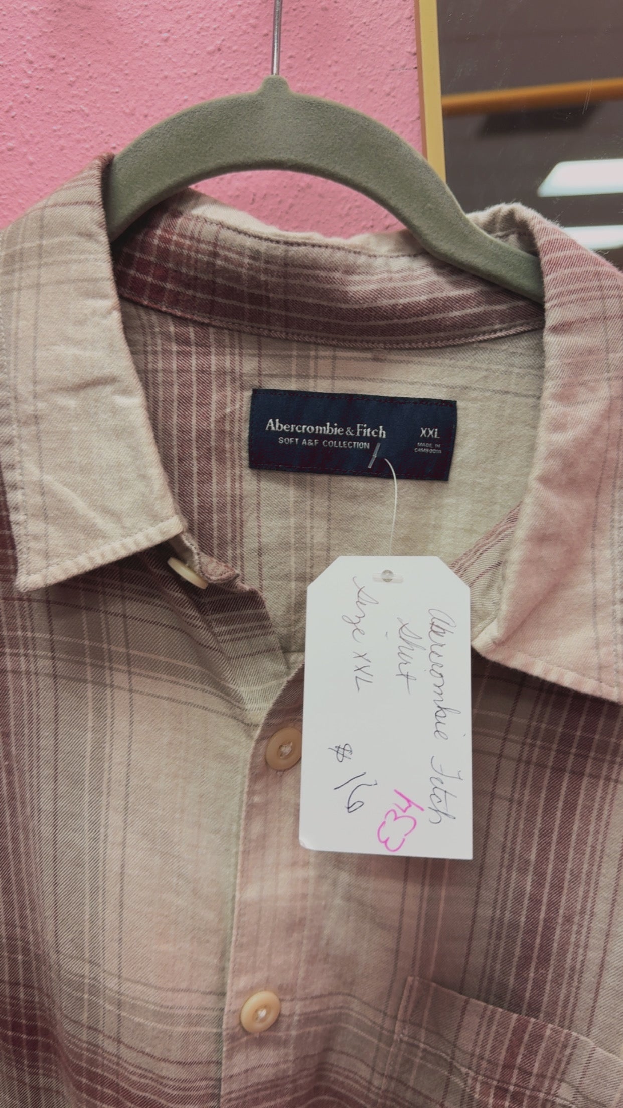 Abercrombie & Fitch Soft A&F Flannel Size XXL