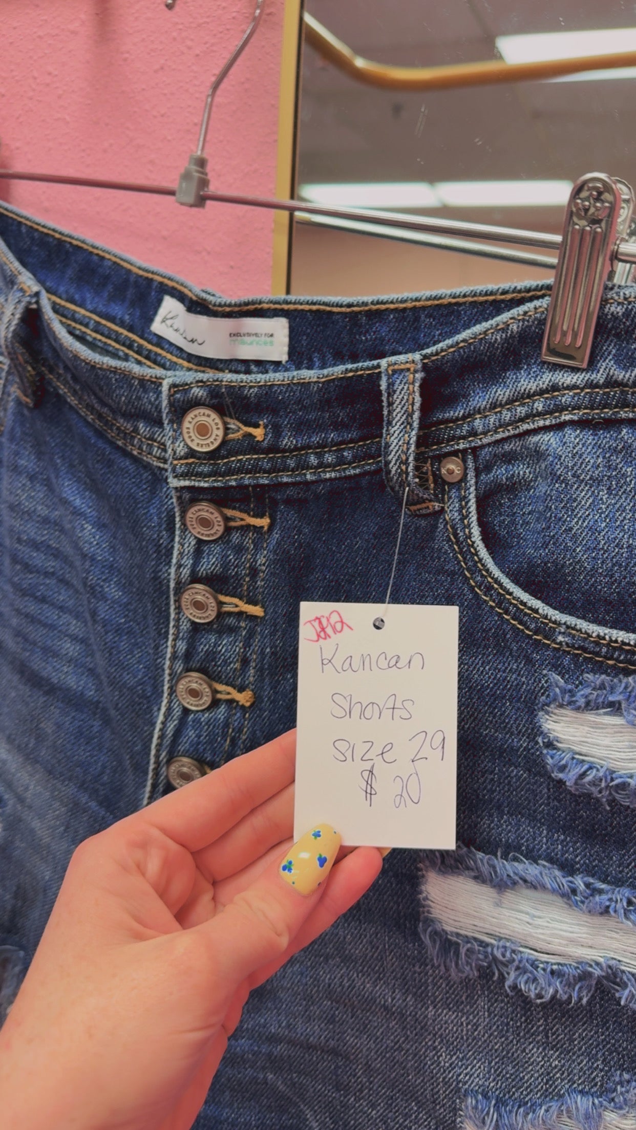 Kancan Button-Fly Shorts Size 29