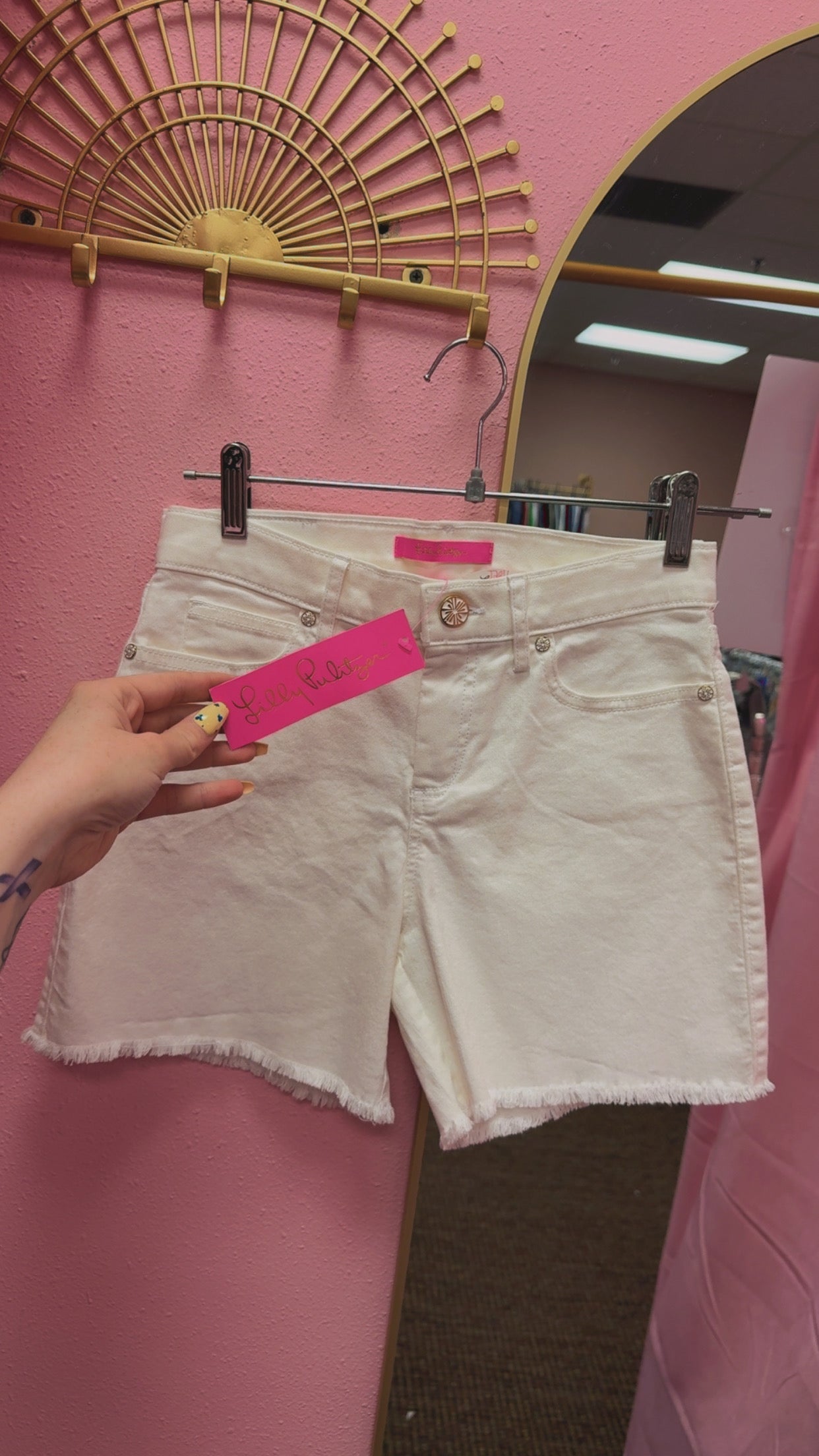 Lilly Pulitzer NWT “Jennica High Rise Shorts” Size 00 RETAILS $98