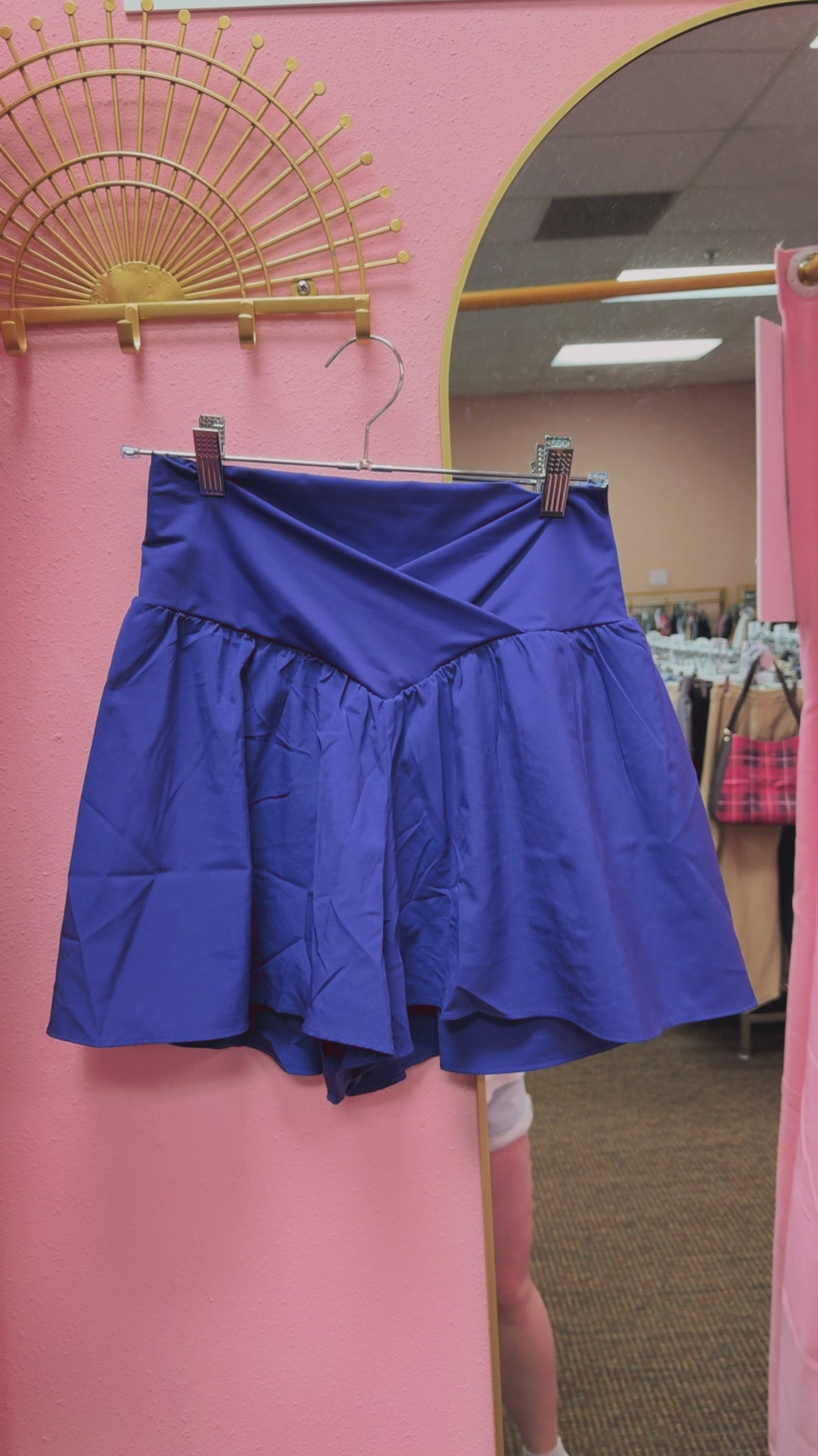 Zyia Active Crossover Waist Shorts Size Large