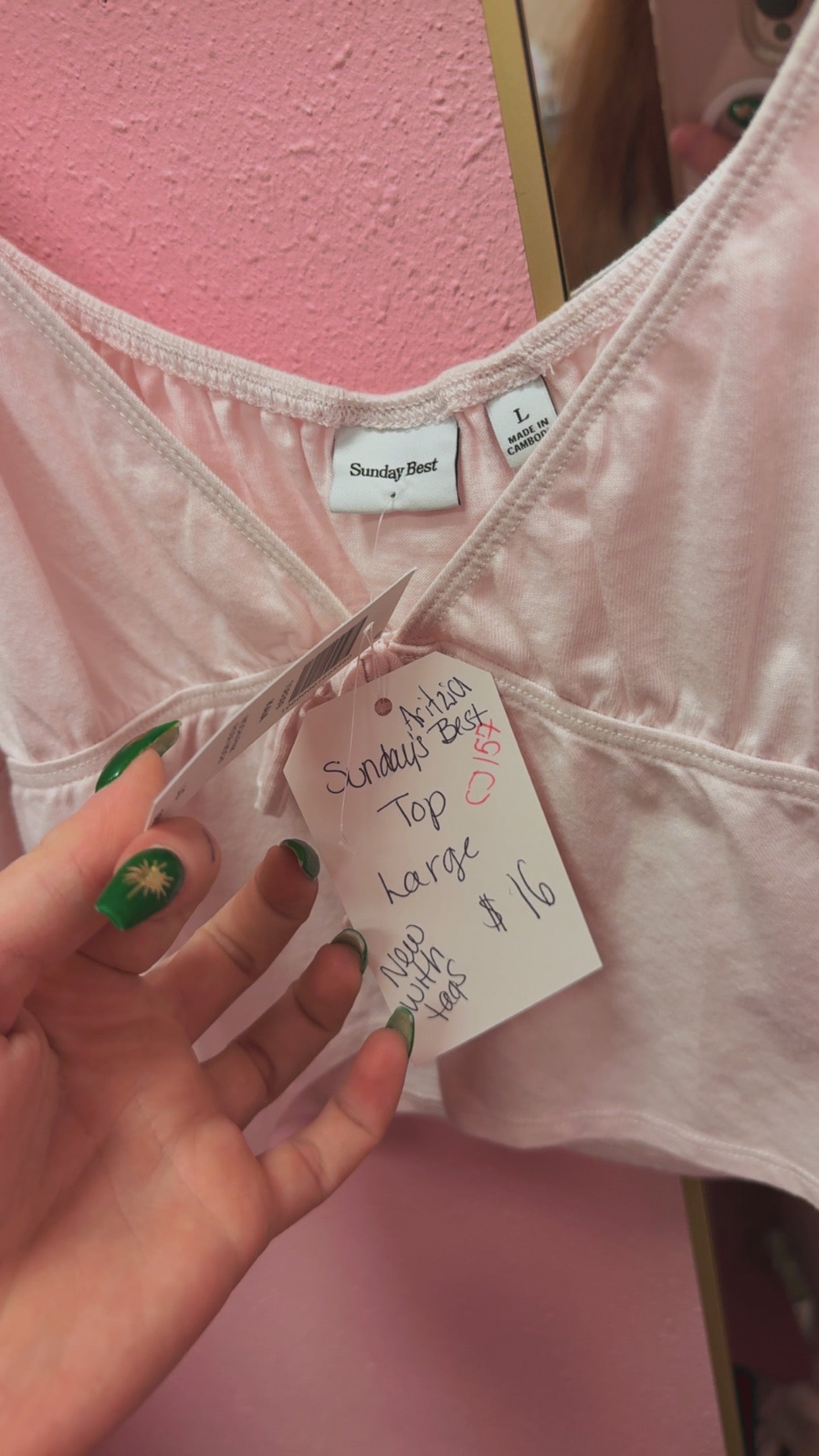 Aritzia Sunday Best NWT Top Size Large