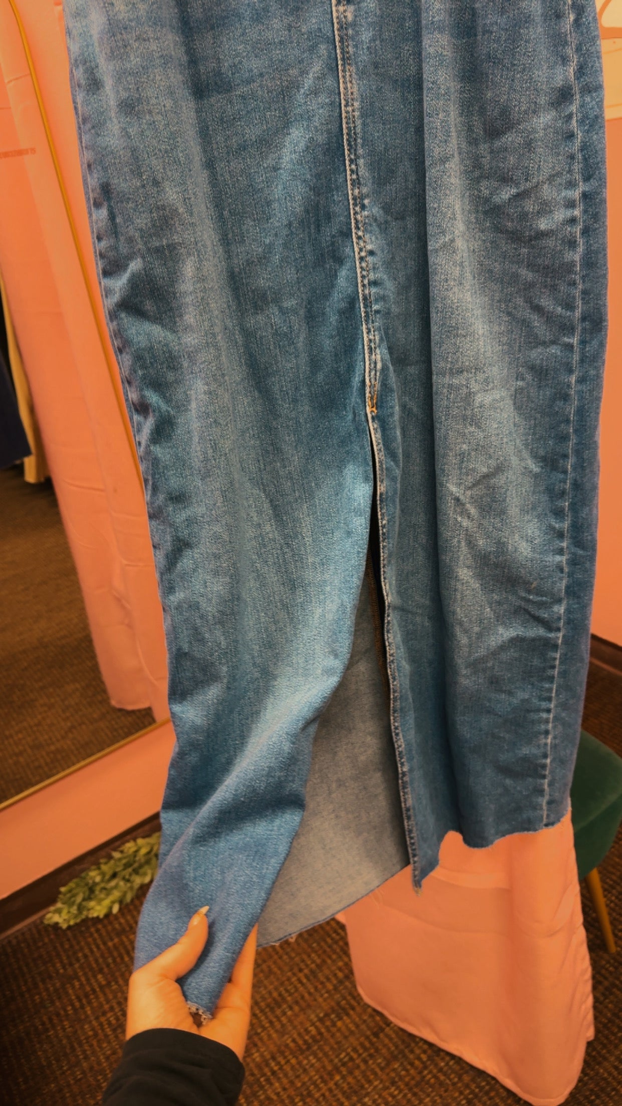 Anthropologie NWT Midi Denim Dress Size XXS