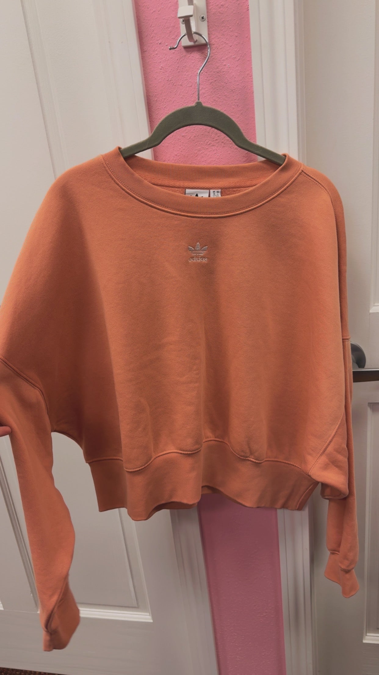 Adidas Peach Crewneck Size Small