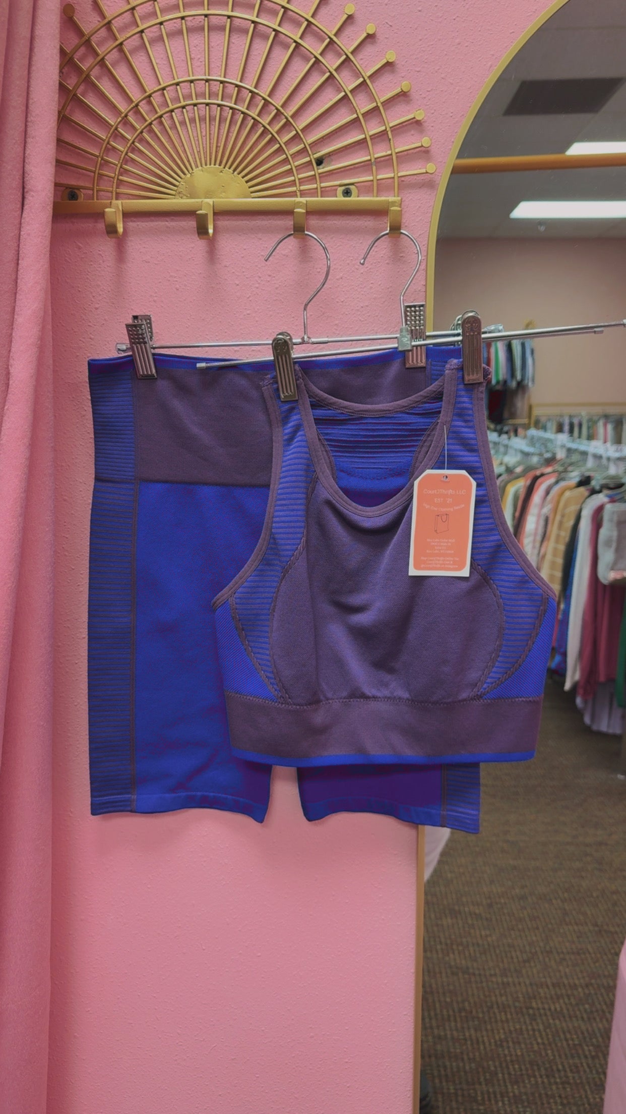 Ryka Workout SET - Sports Bra + Shorts Size Medium