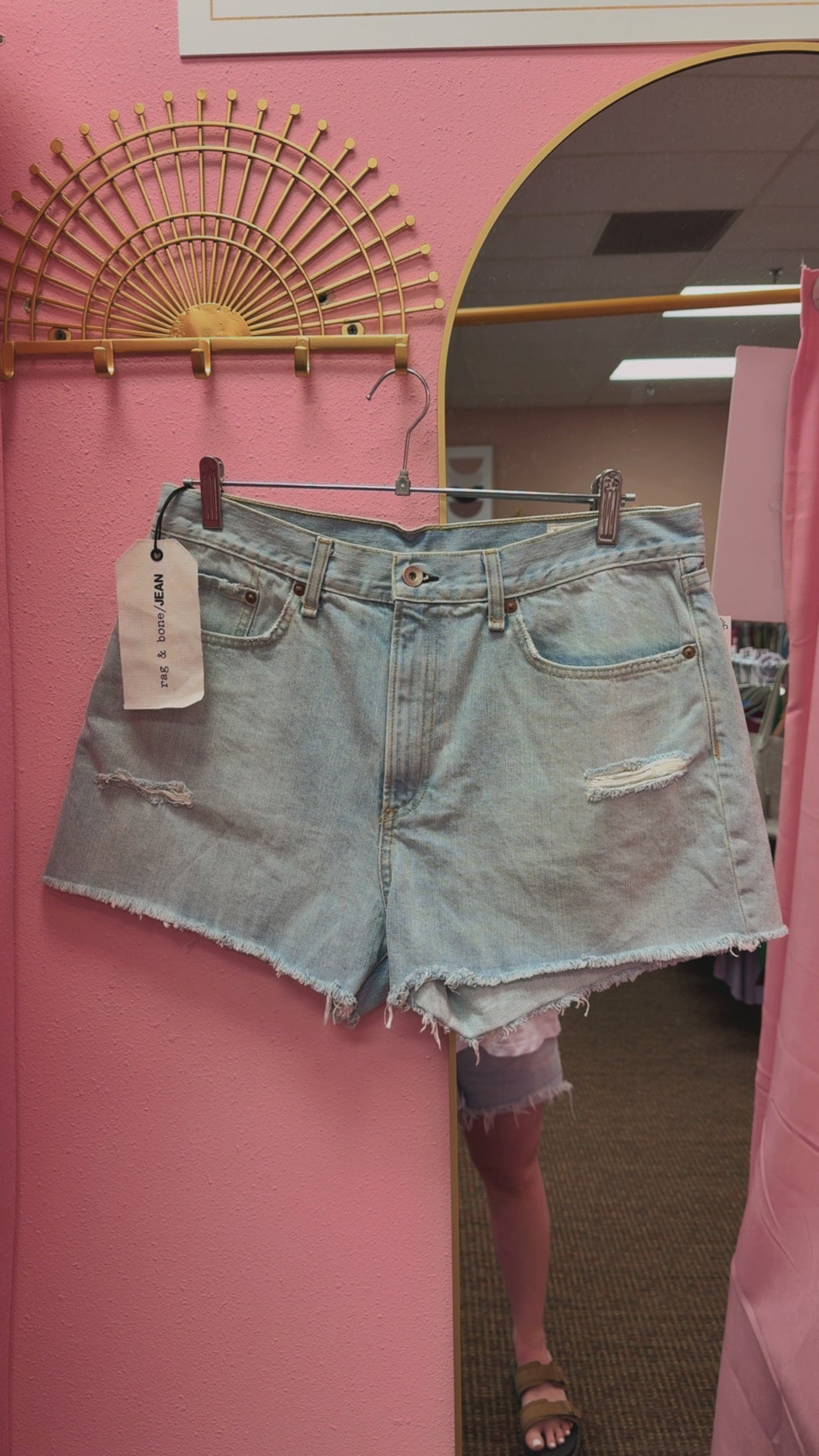 Rag & Bone NWT “Glena W/ Holes Justine Short” Retails $185