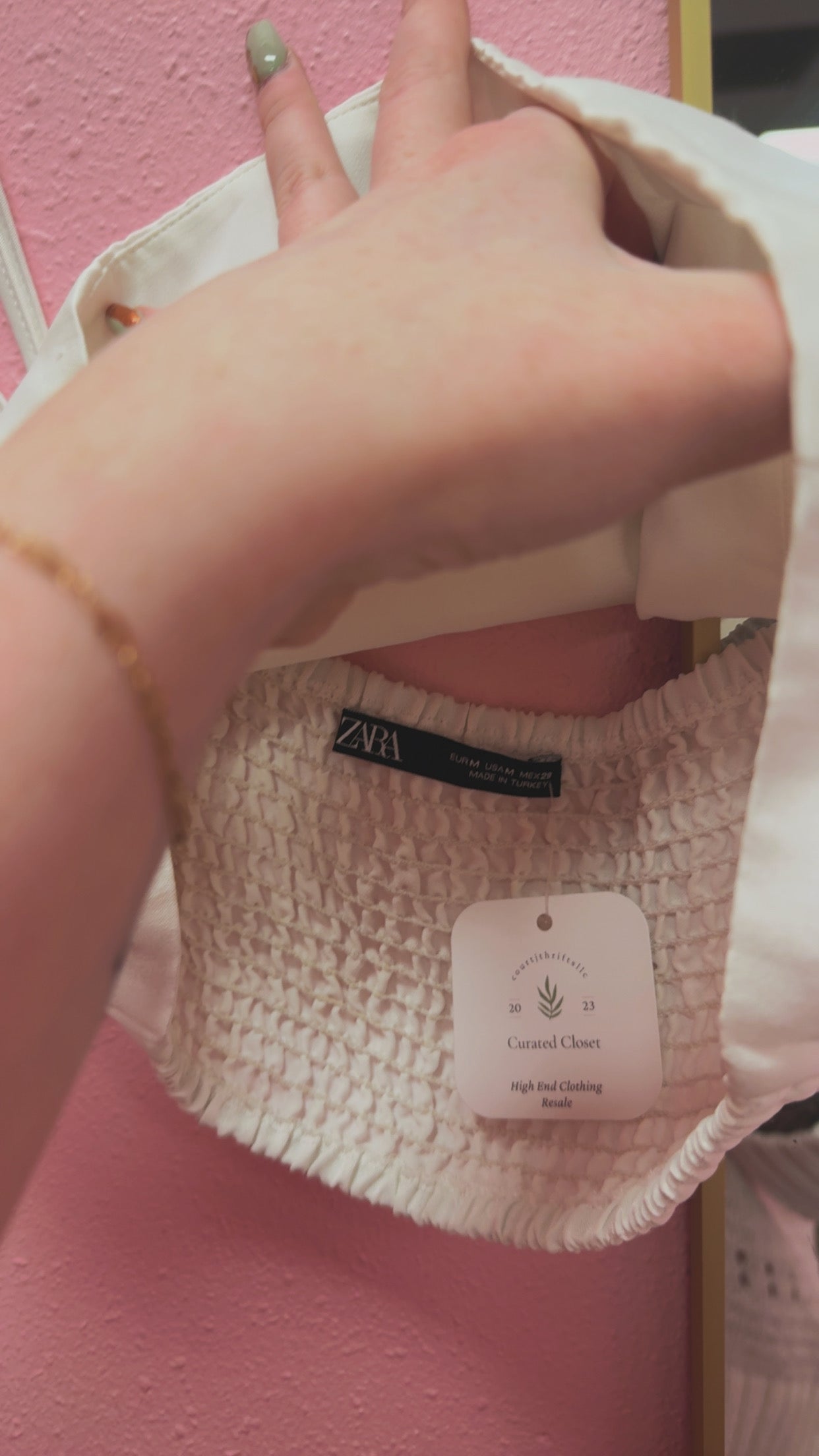 Zara Crop Tank Size Medium