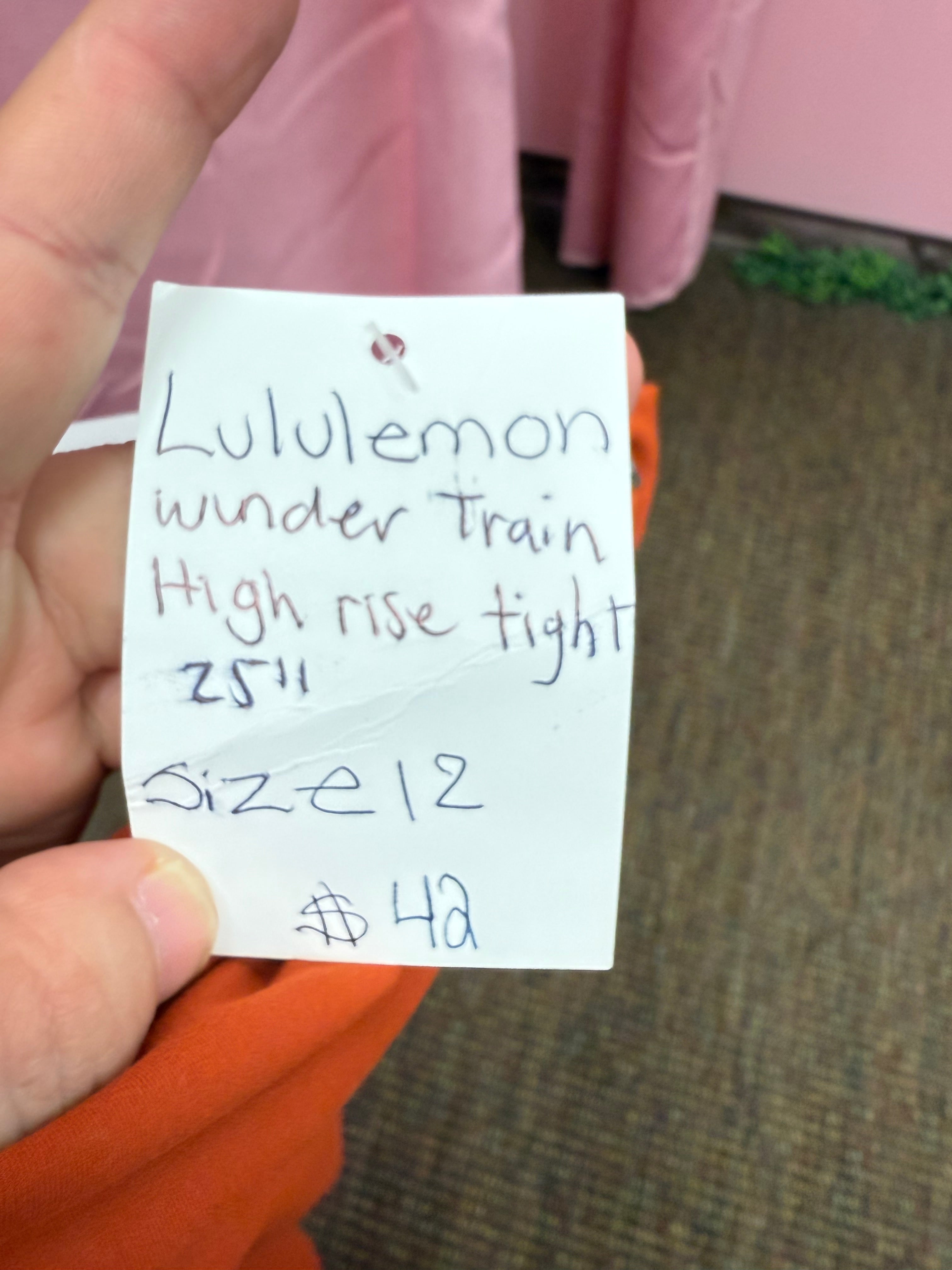 Lululemon Wunder Train High-Rise 25” Leggings-Size 12