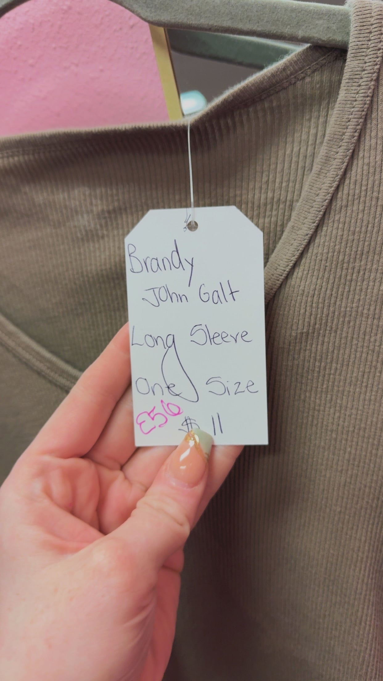 Brandy Melville John Galt Long Sleeve - One Size