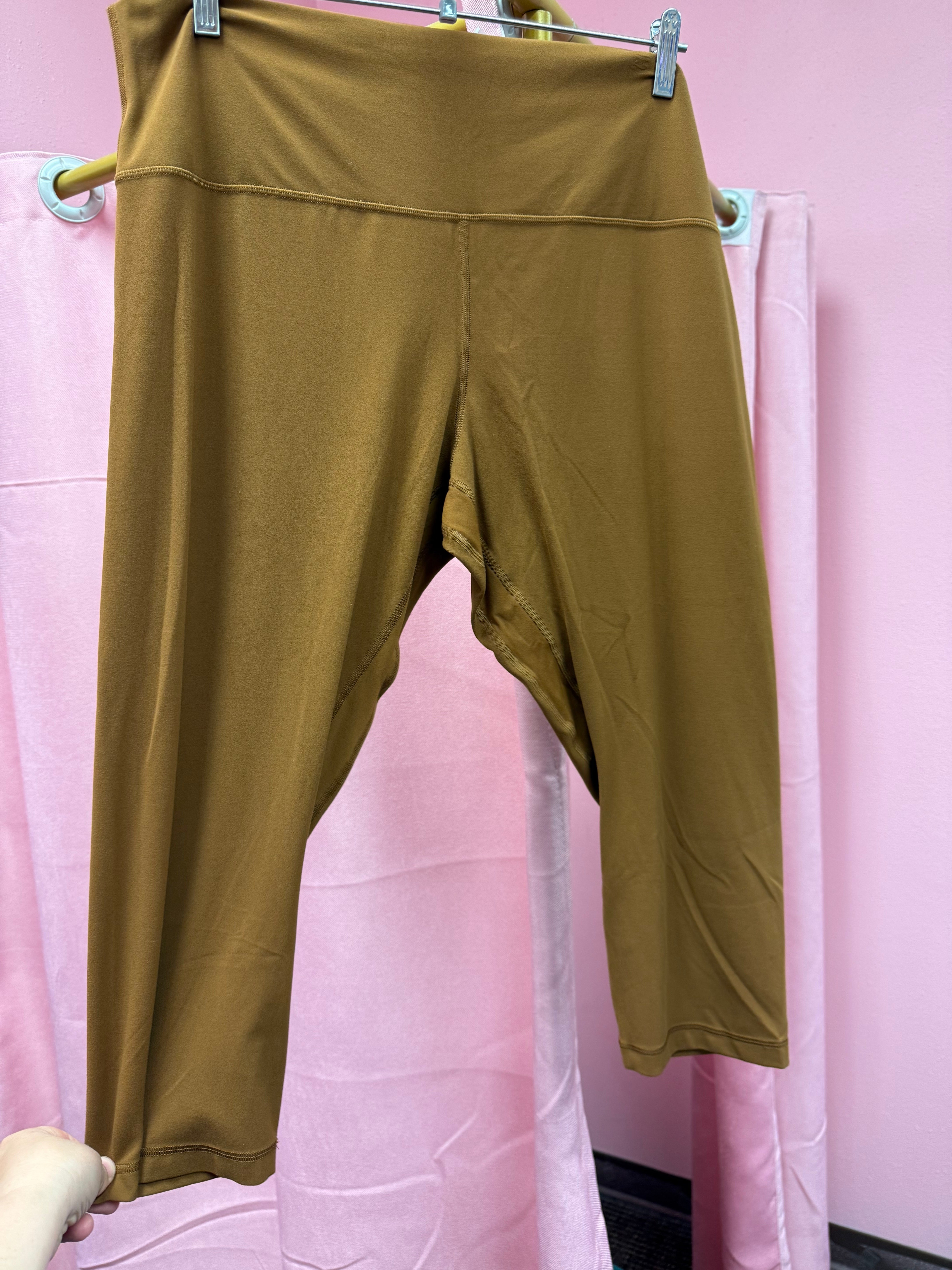 Lululemon Align High Rise Crop Copper Brown Size 18