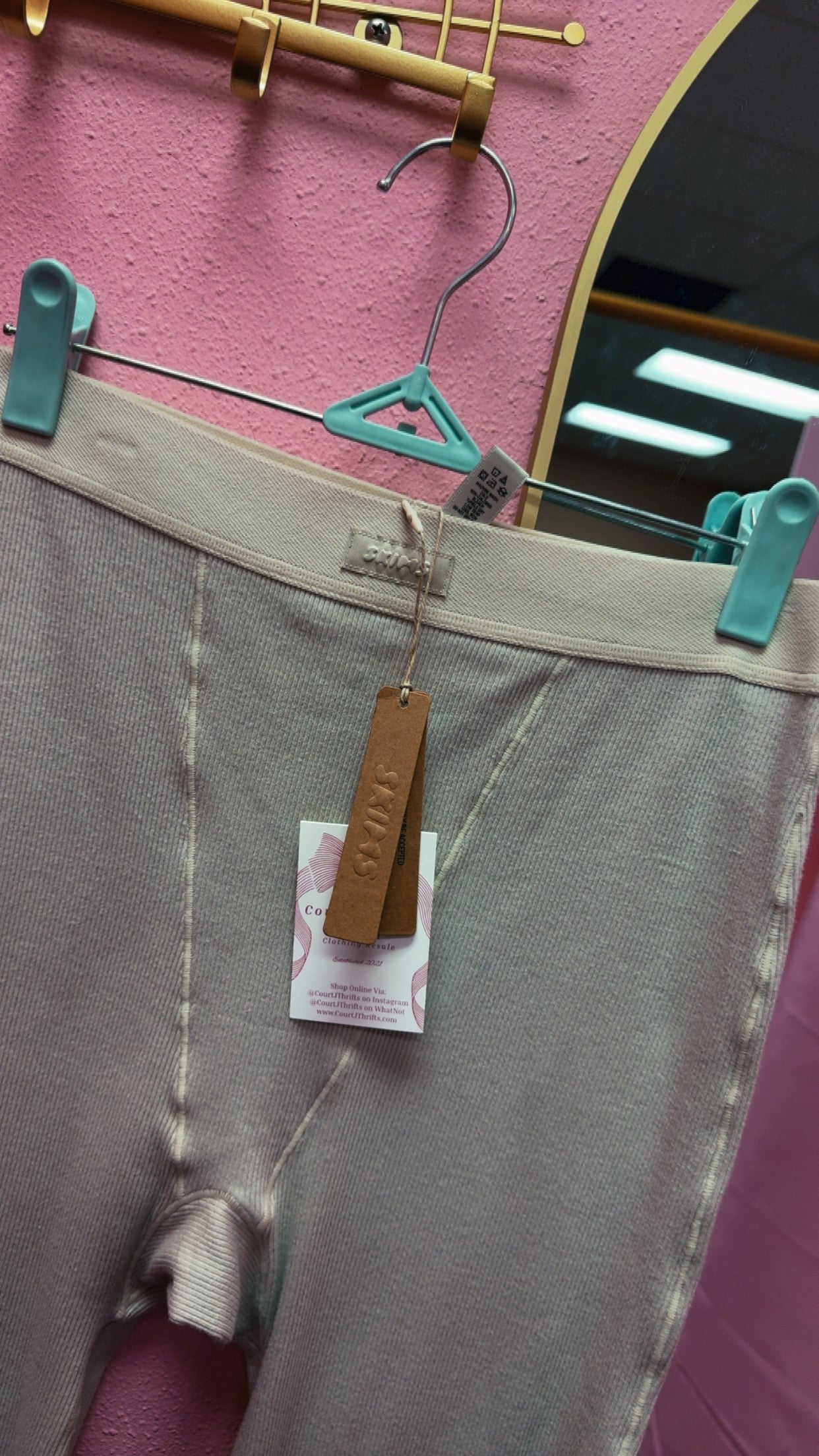 Skims NWT Cotton Rib Leggings Size Small